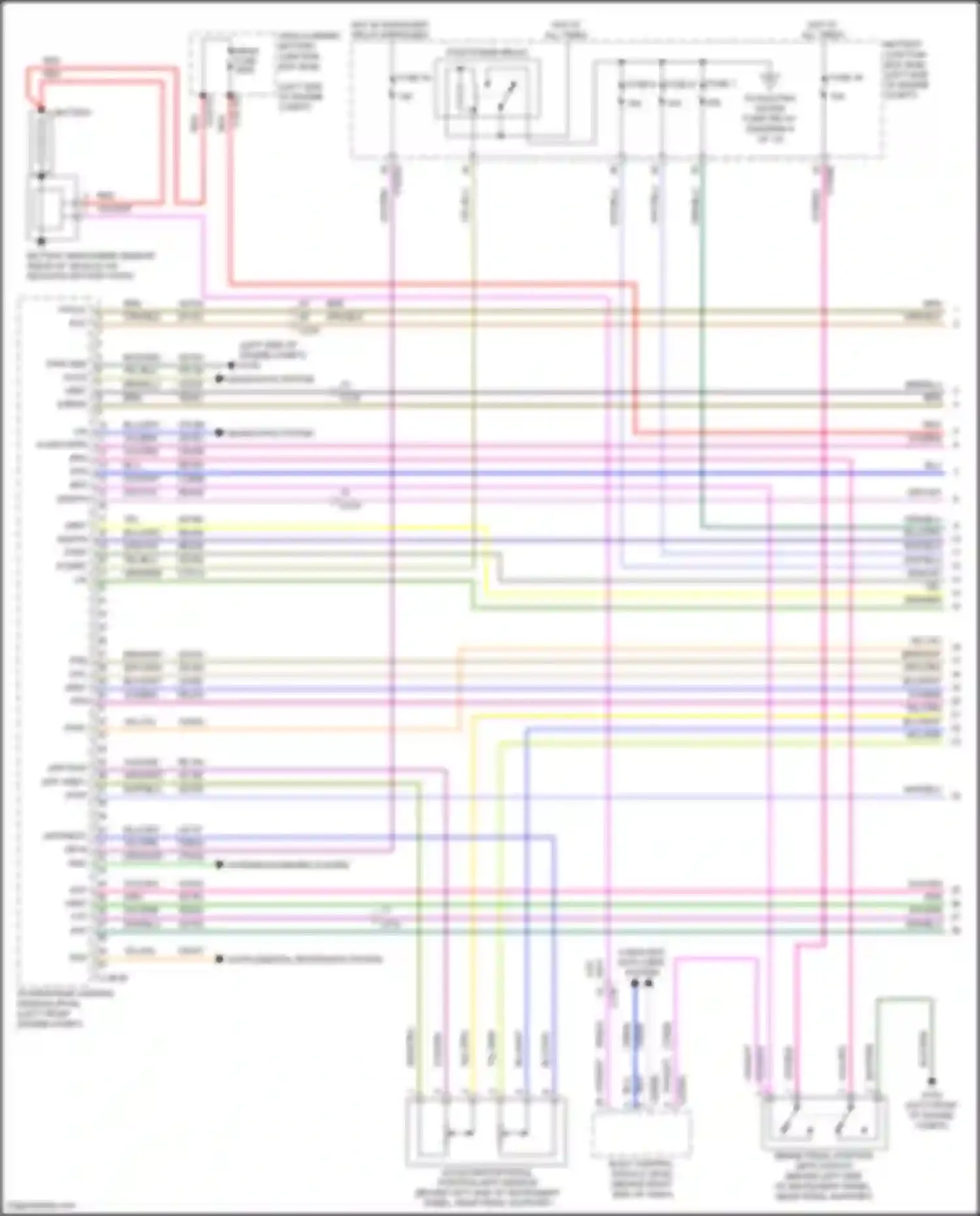 Wiring diagram yel/blu for Ford Escape IV (2019-2024) (33 of 48)
