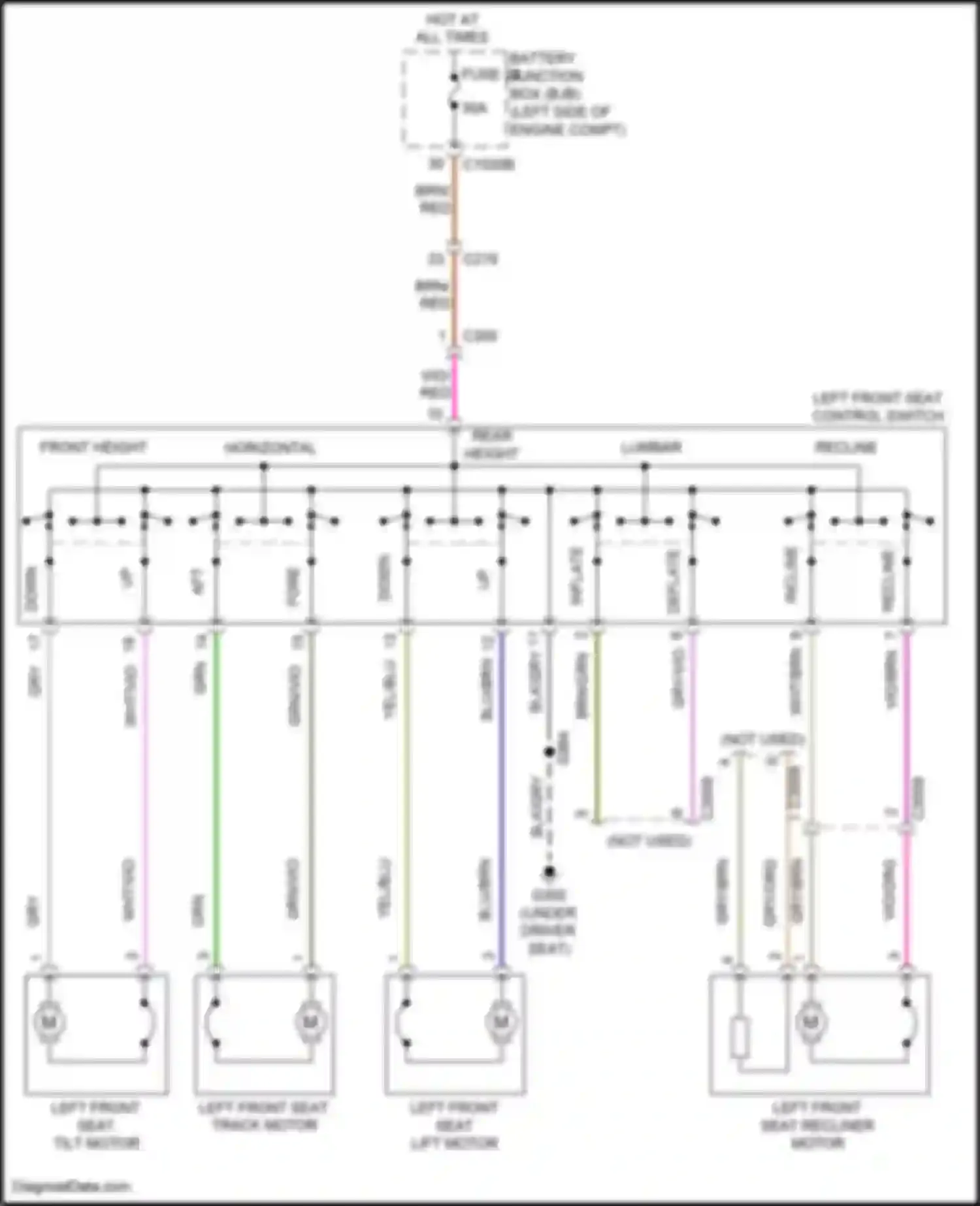 Wiring diagram yel/blu for Ford Escape IV (2019-2024) (4 of 48)