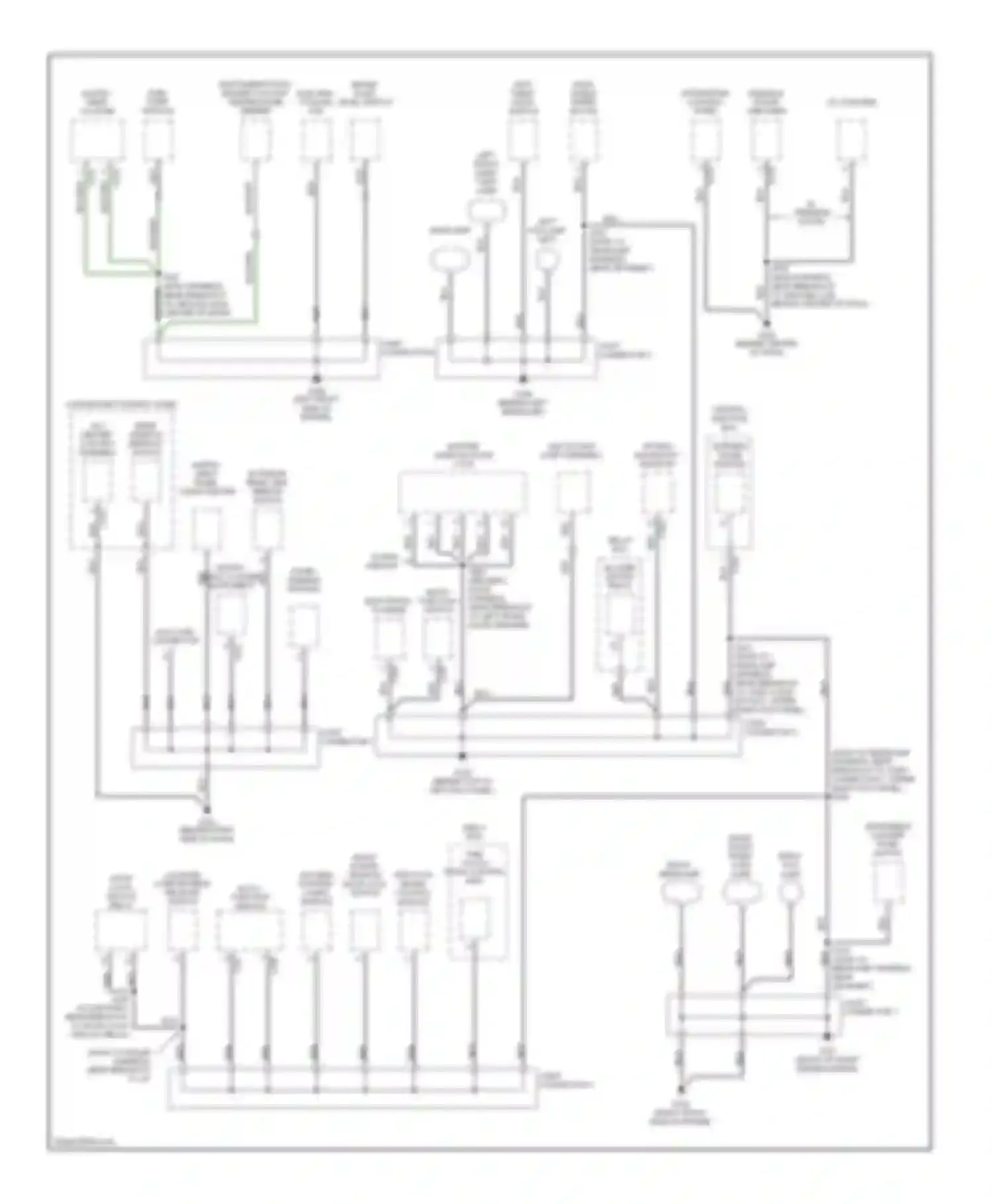 Escort ZX2 Ford  (1998-1999): Ground distribution circuit (1 of 2)