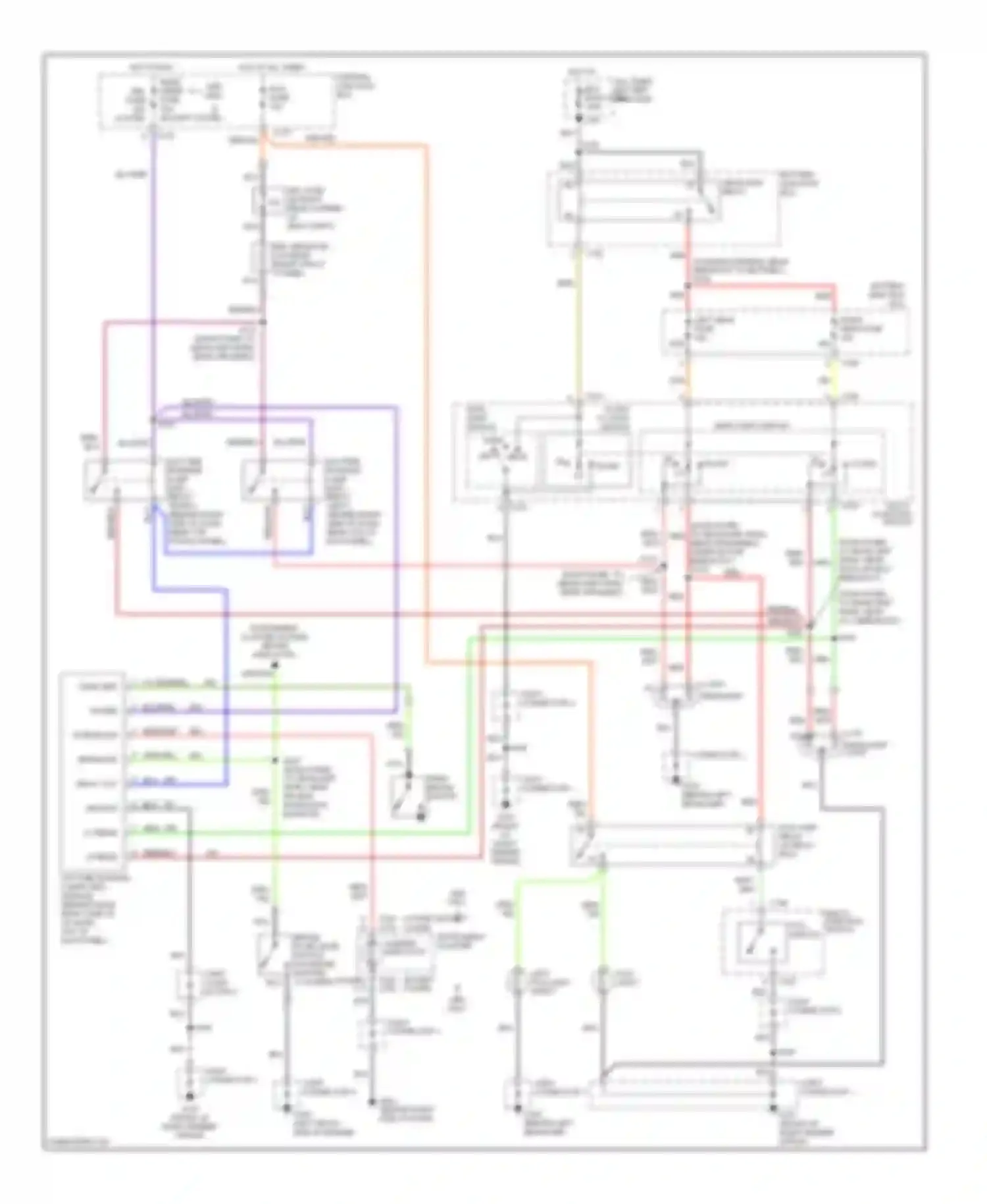 Escort ZX2 Ford  (1998-1999): Headlight circuit, with drl