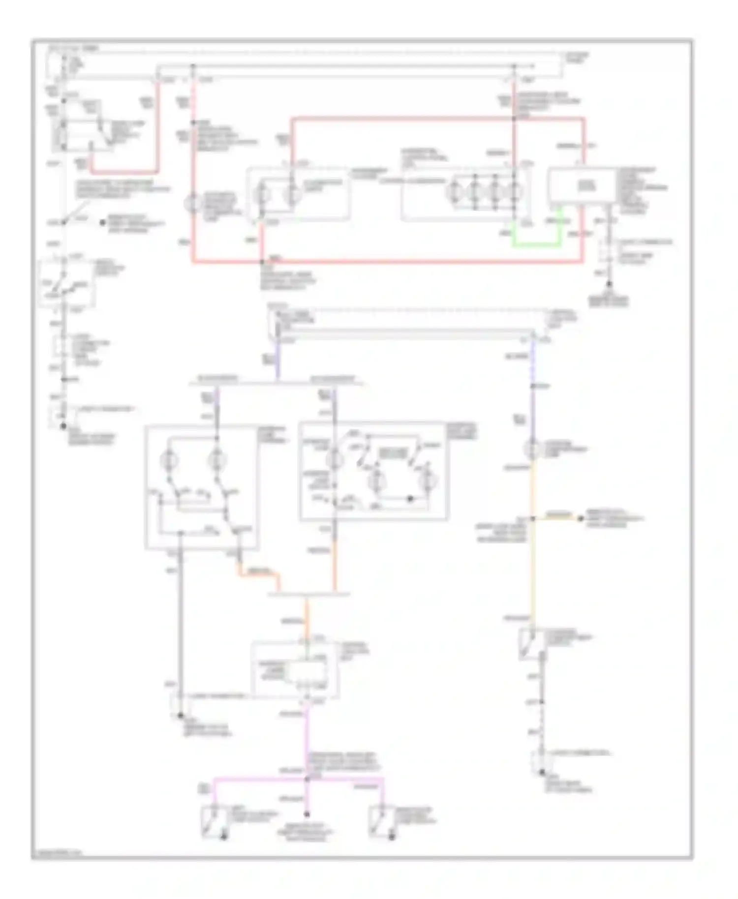 Escort ZX2 Ford  (1998-1999): Interior light circuit