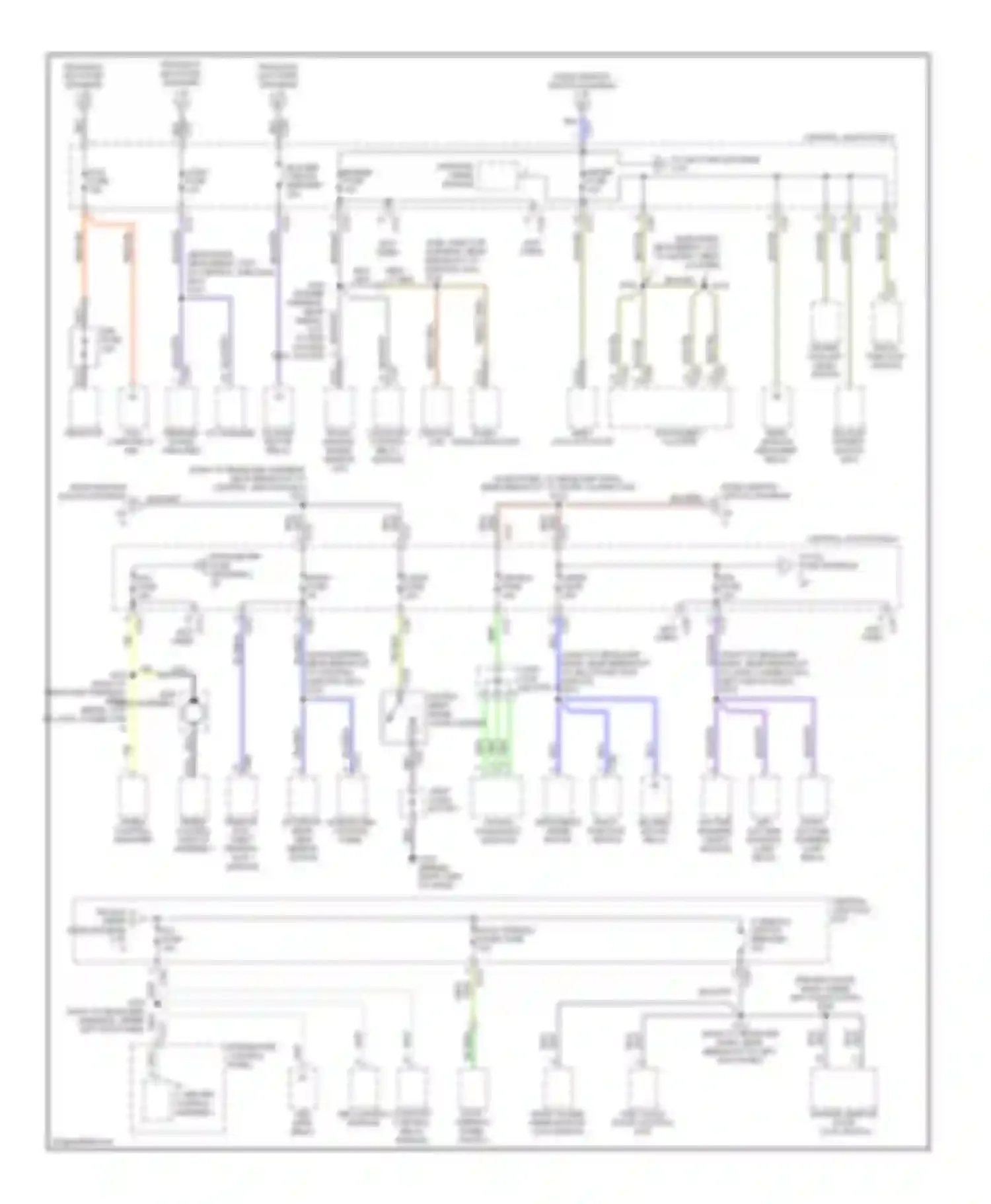 Escort ZX2 Ford  (1998-1999): Power distribution circuit (2 of 2)