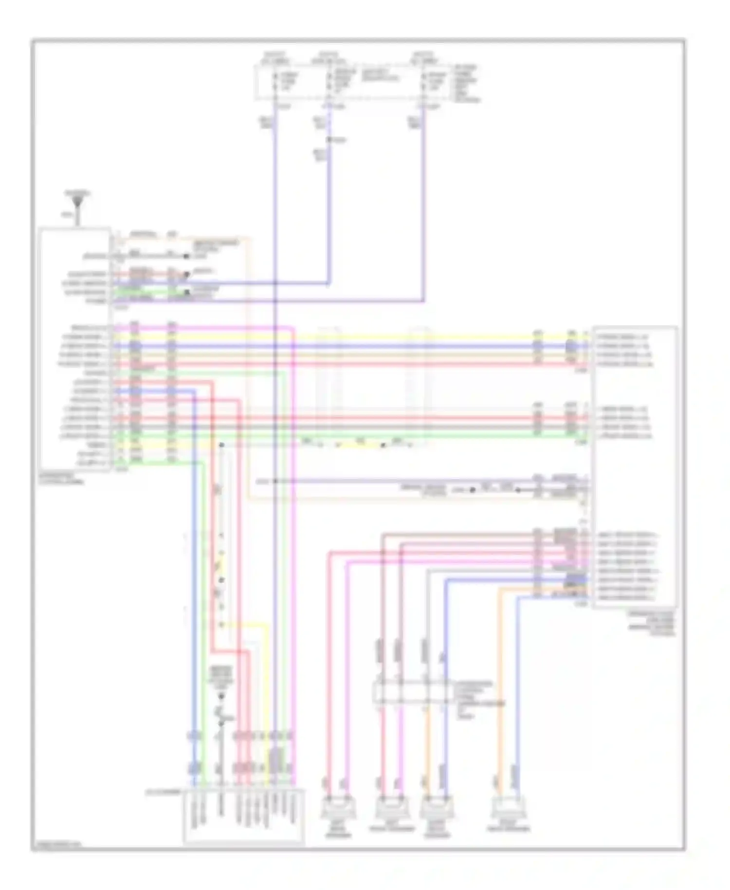 Escort ZX2 Ford  (1998-1999): Premium sound radio circuit