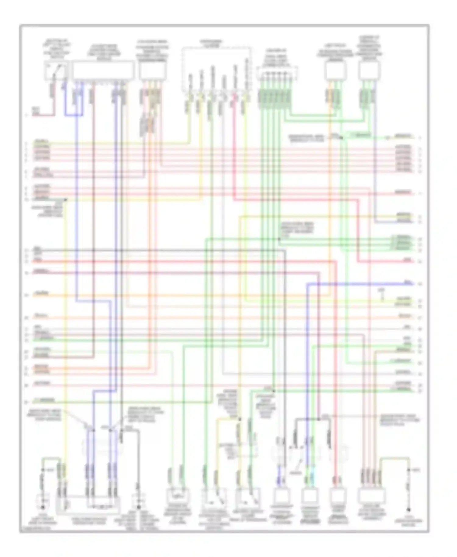 Escort Ford V facelift 2 (1995-2002): Wiring diagram engine performance 2.0ls (2 of 3)