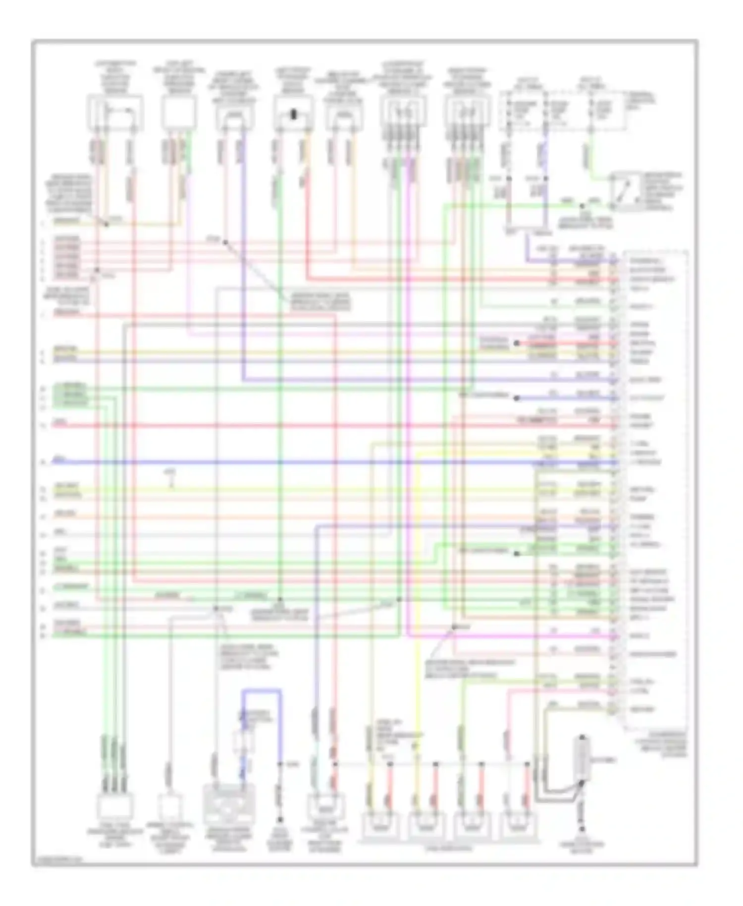 Escort Ford V facelift 2 (1995-2002): Wiring diagram engine performance 2.0ls (3 of 3)