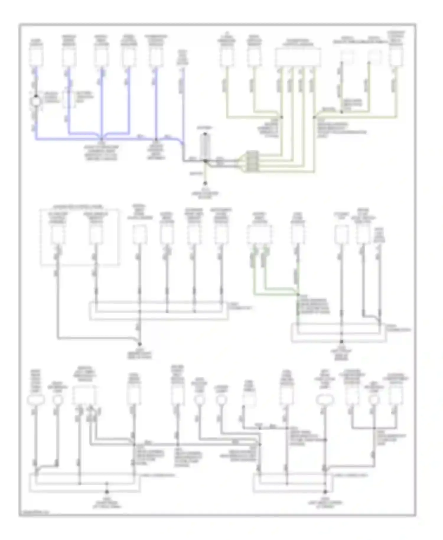 Escort Ford V facelift 2 (1995-2002): Ground distribution circuit (2 of 2)