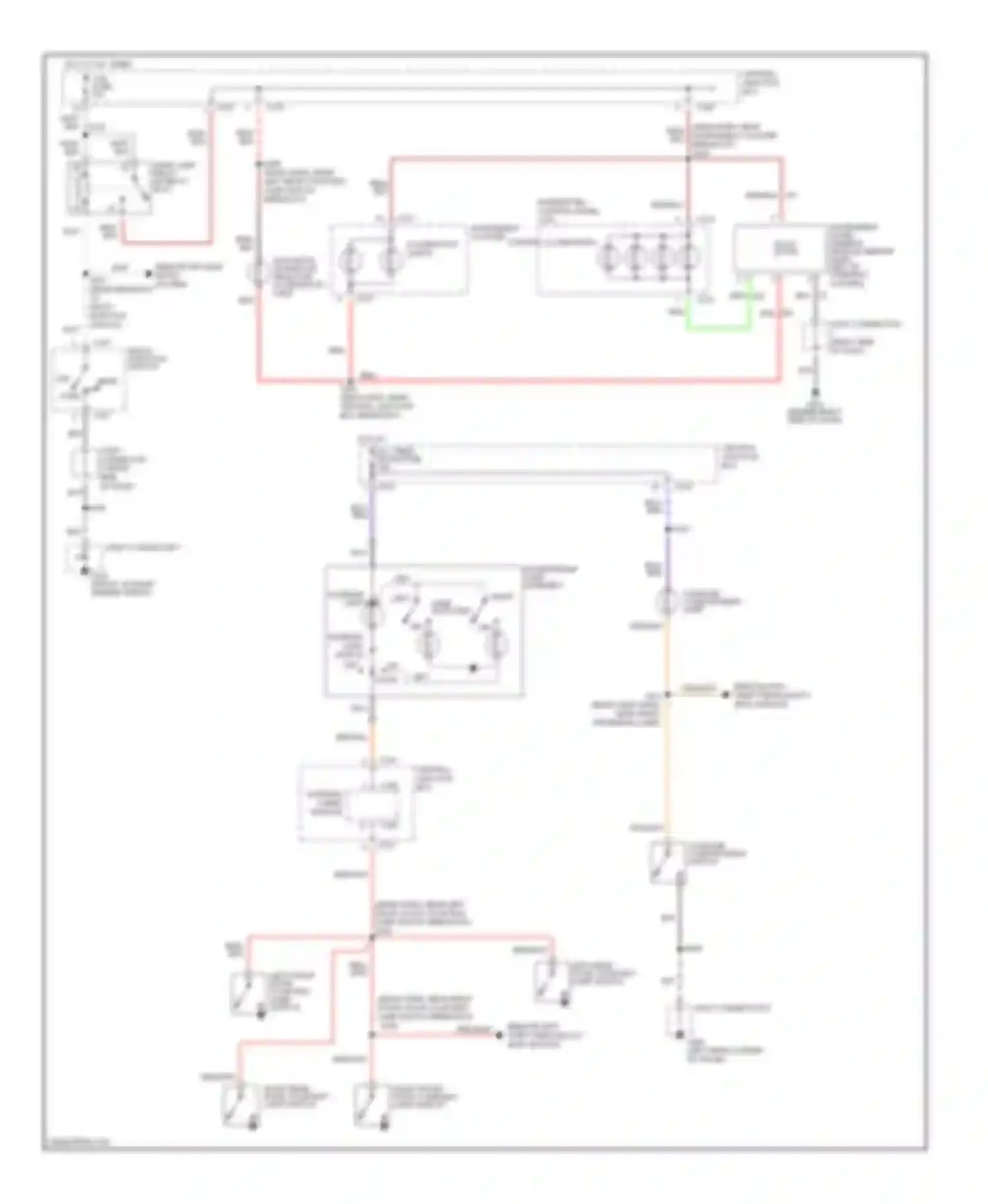 Escort Ford V facelift 2 (1995-2002): Interior light circuit
