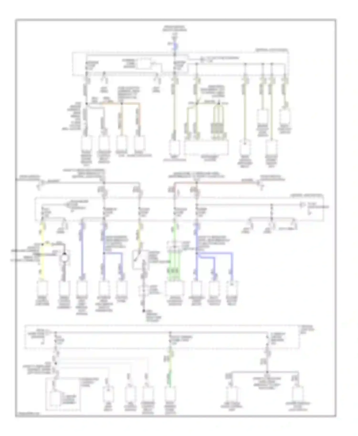Escort Ford V facelift 2 (1995-2002): Power distribution circuit (2 of 2)