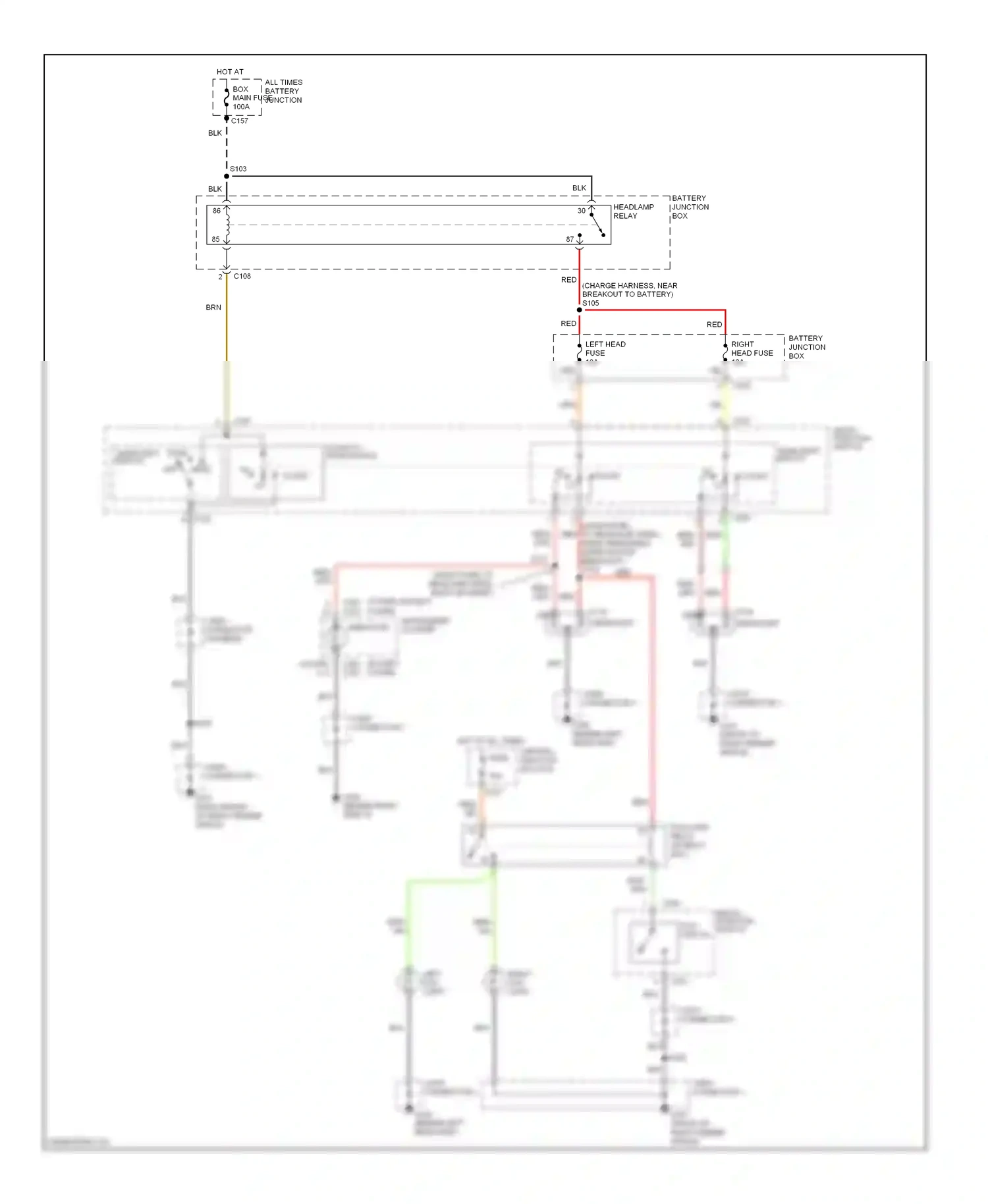 Ford Escort V facelift 2 (1995-2002) multi- function switch fog switch wiring diagram  (1 of 1)