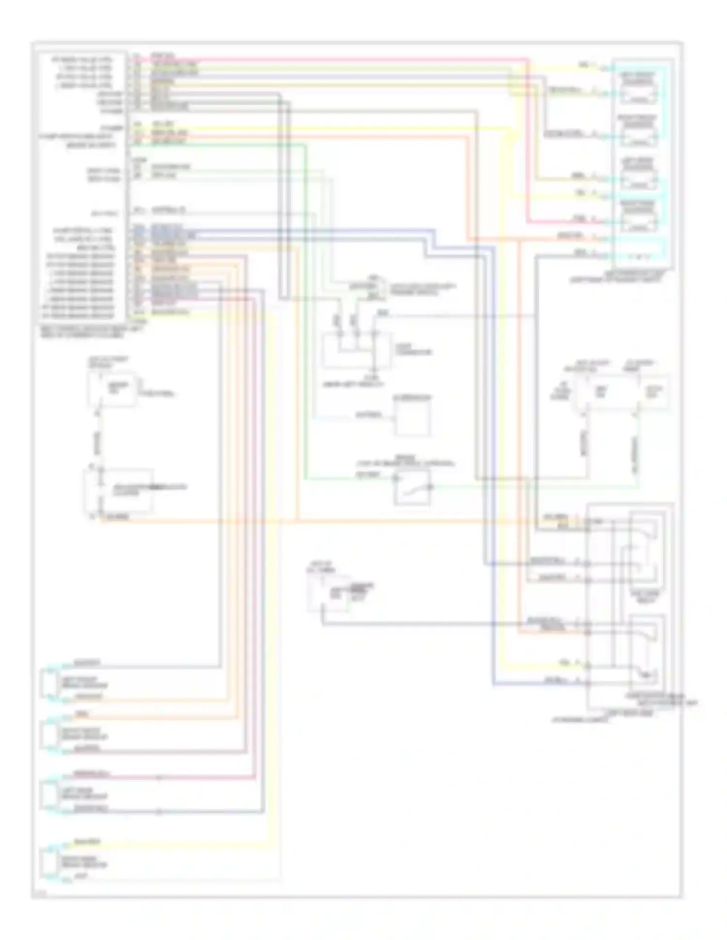Escort Ford V facelift (1991-1996): Anti-lock brake circuits