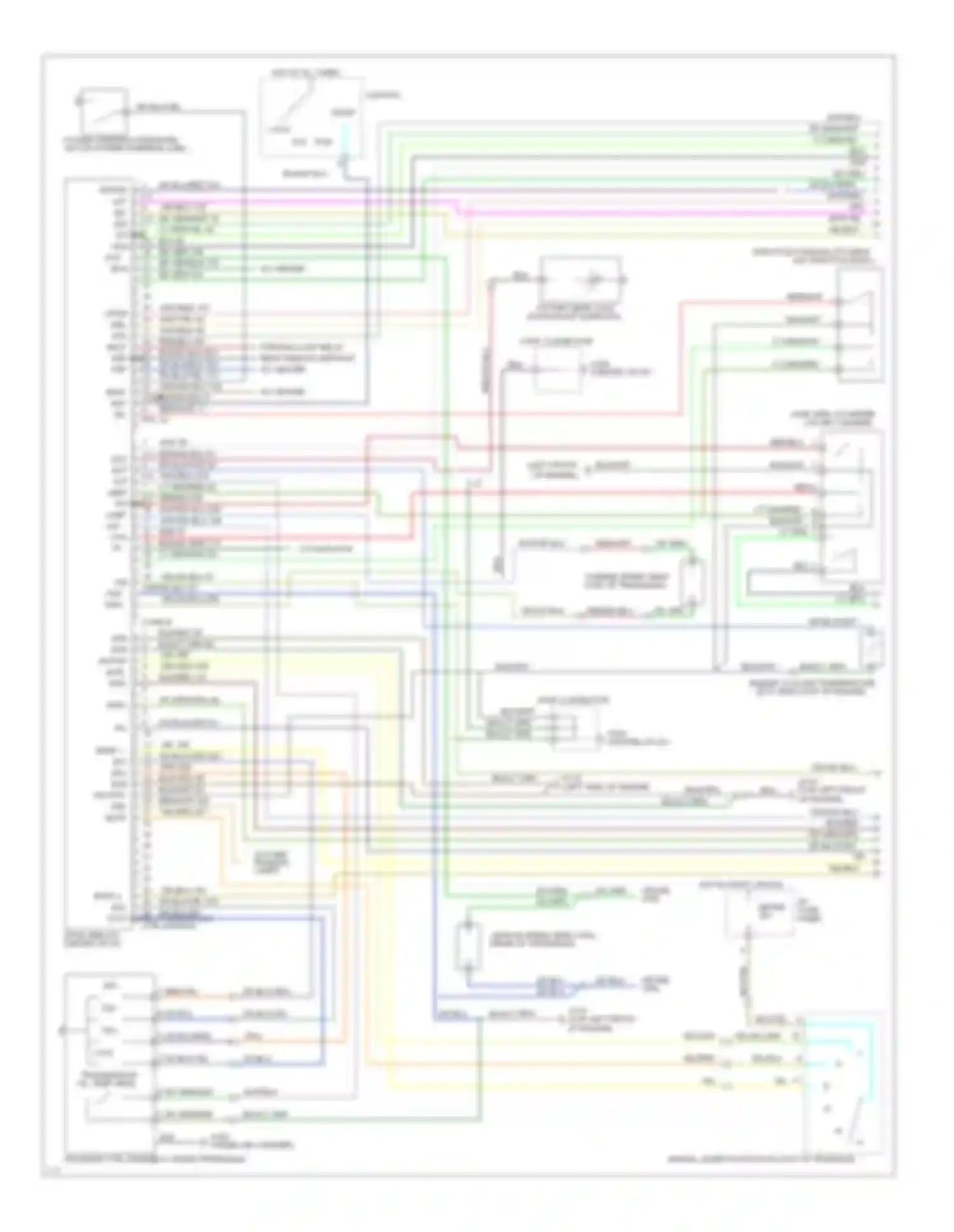 Escort Ford V facelift (1991-1996): Wiring diagram engine performance 1.8ls, a/t (1 of 2)