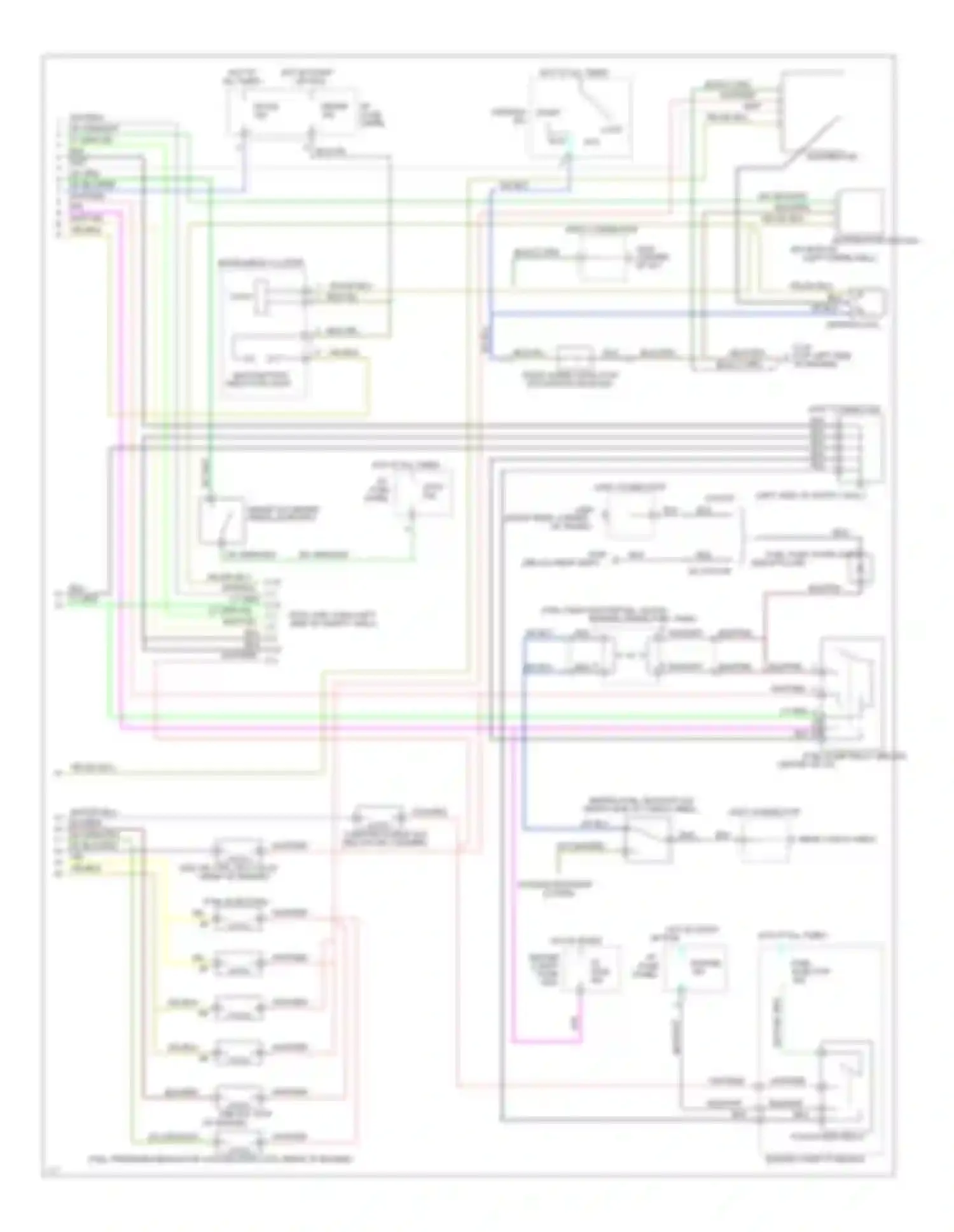 Escort Ford V facelift (1991-1996): Wiring diagram engine performance 1.8ls, a/t (2 of 2)