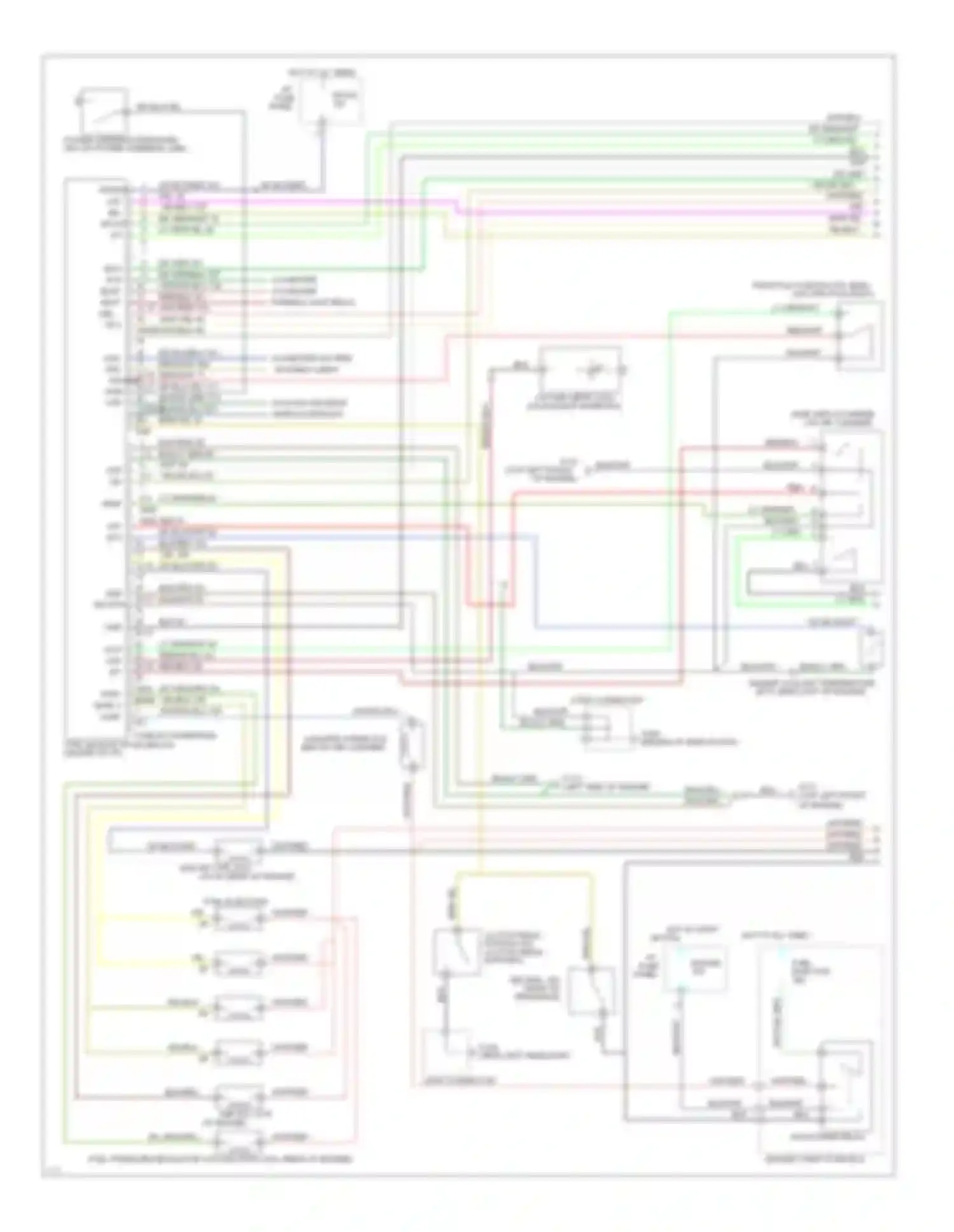 Escort Ford V facelift (1991-1996): Wiring diagram engine performance 1.8ls, m/t (1 of 2)