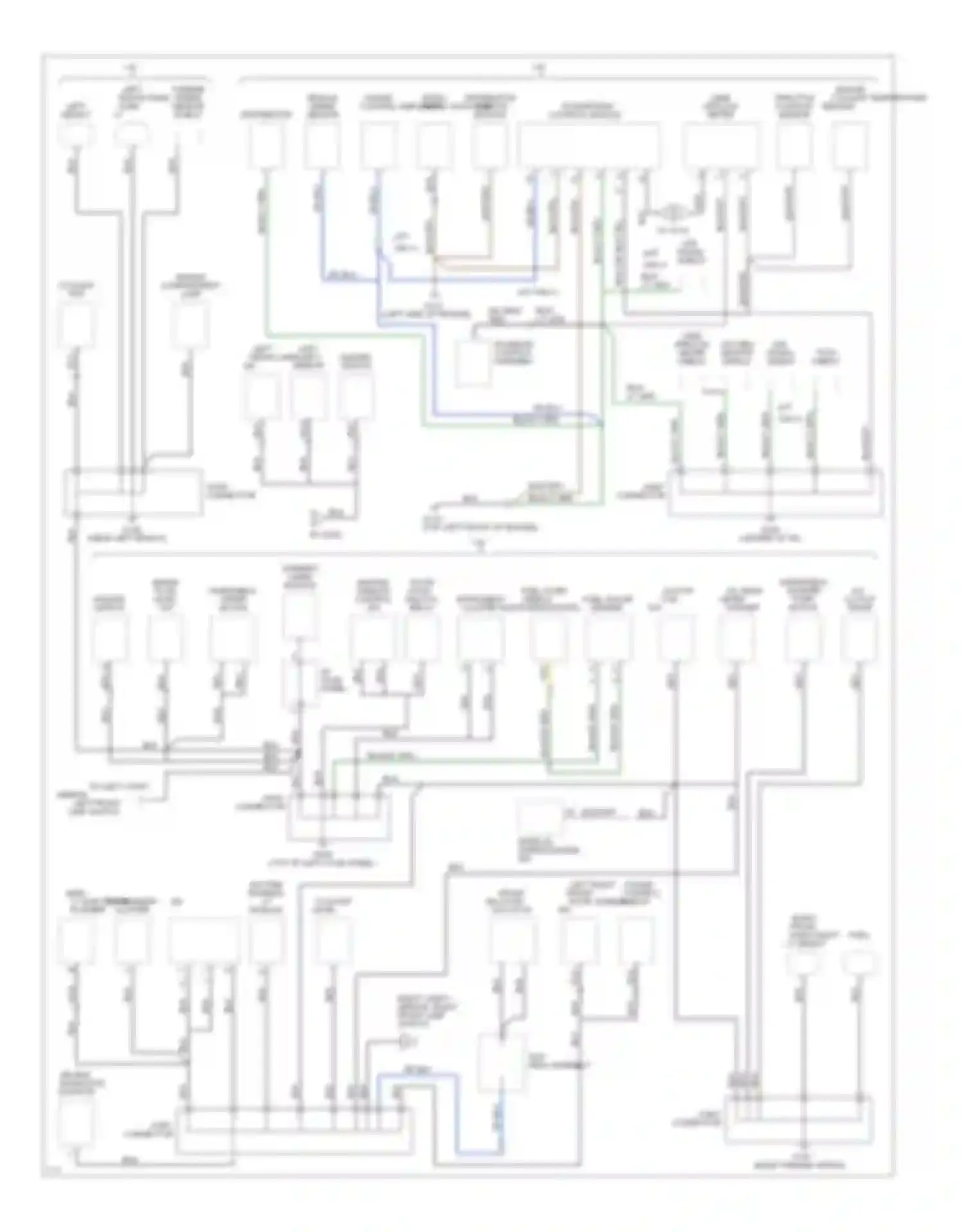 Escort Ford V facelift (1991-1996): Ground distribution circuit (2 of 4)