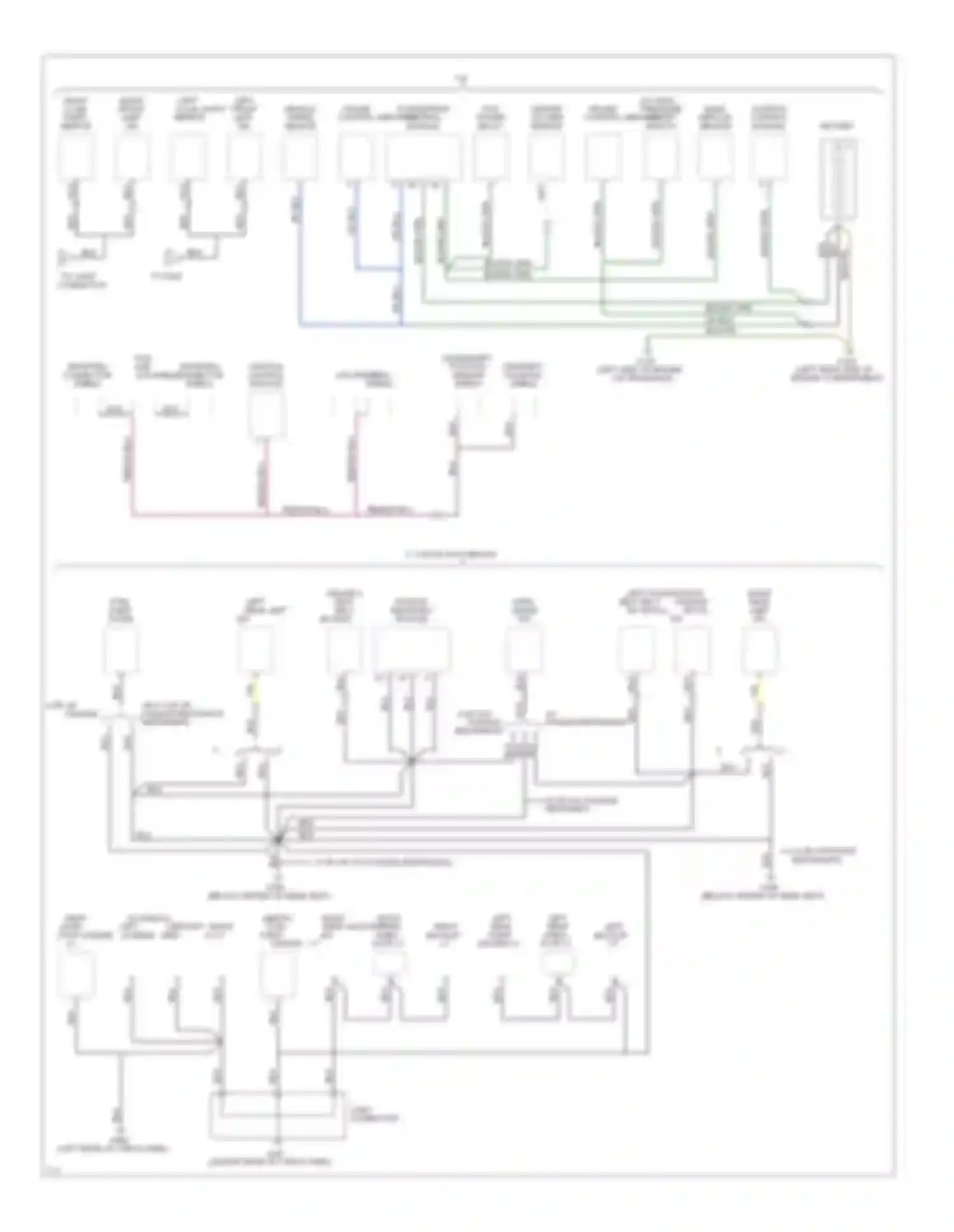 Escort Ford V facelift (1991-1996): Ground distribution circuit (3 of 4)