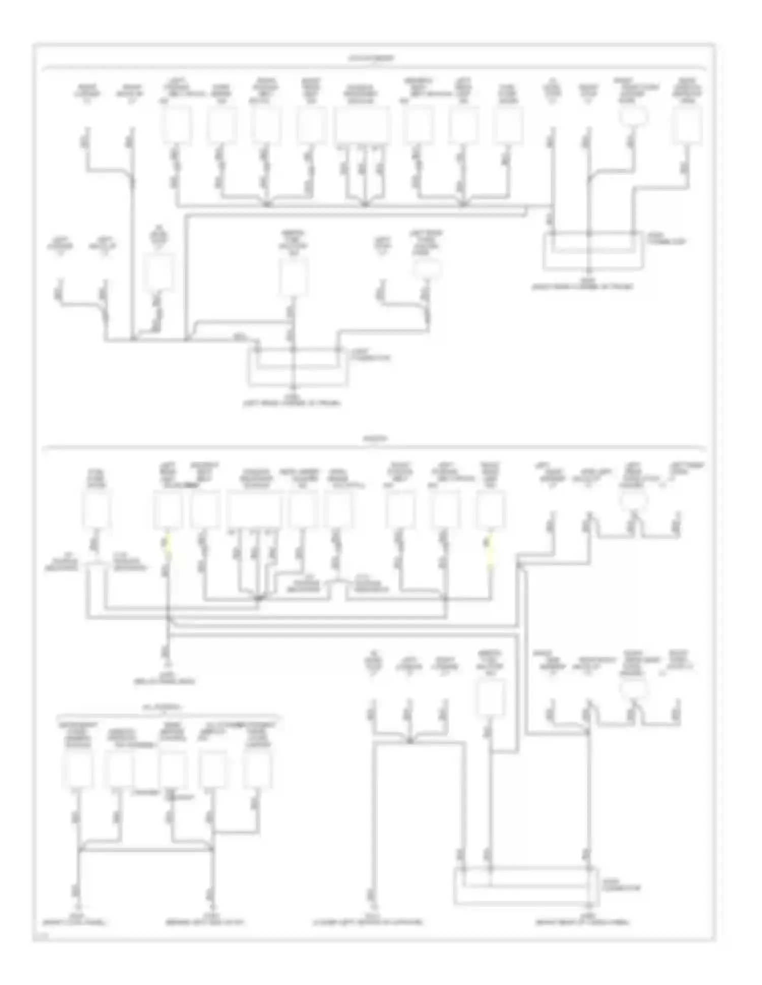 Escort Ford V facelift (1991-1996): Ground distribution circuit (4 of 4)