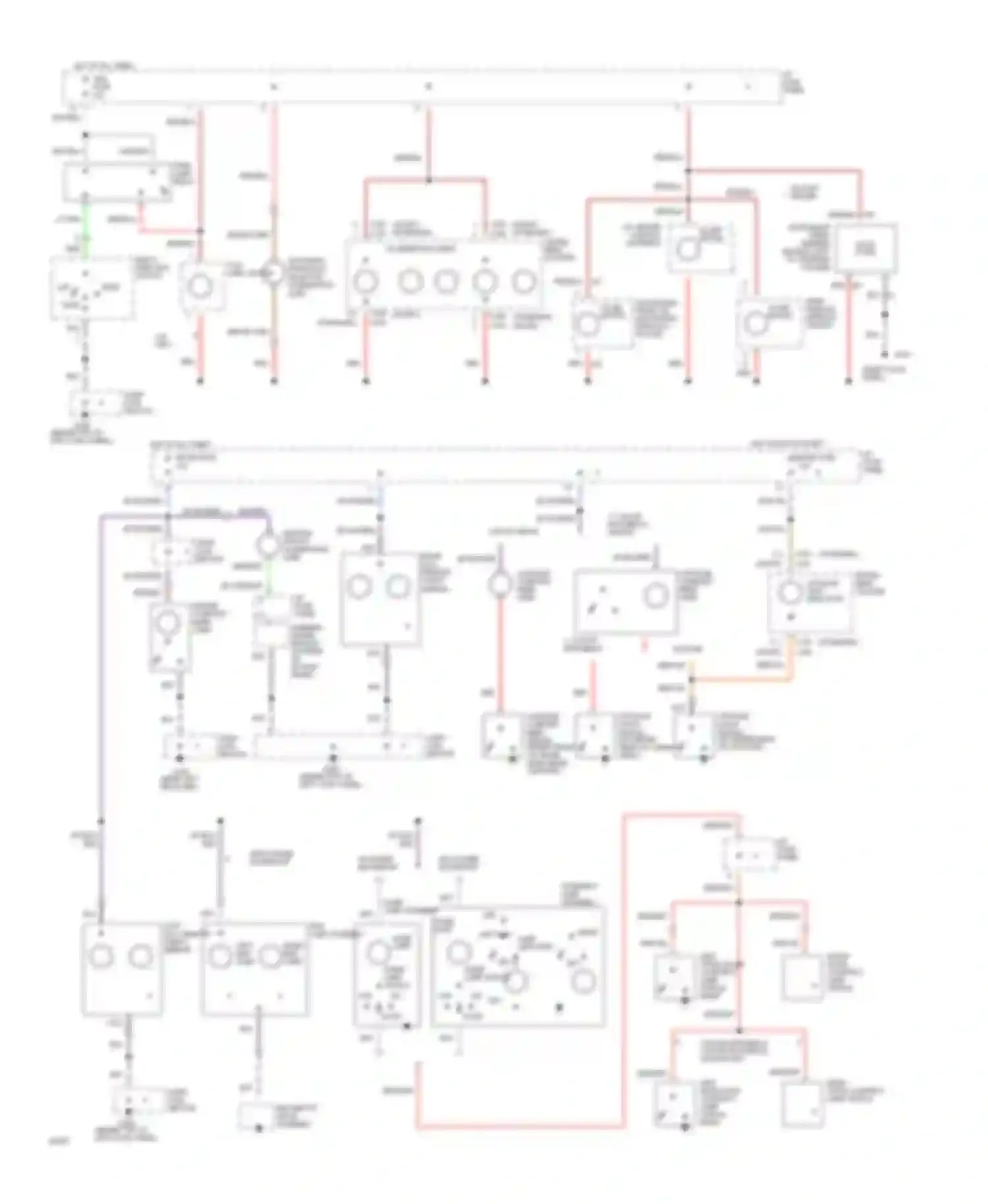 Escort Ford V facelift (1991-1996): Interior light circuit