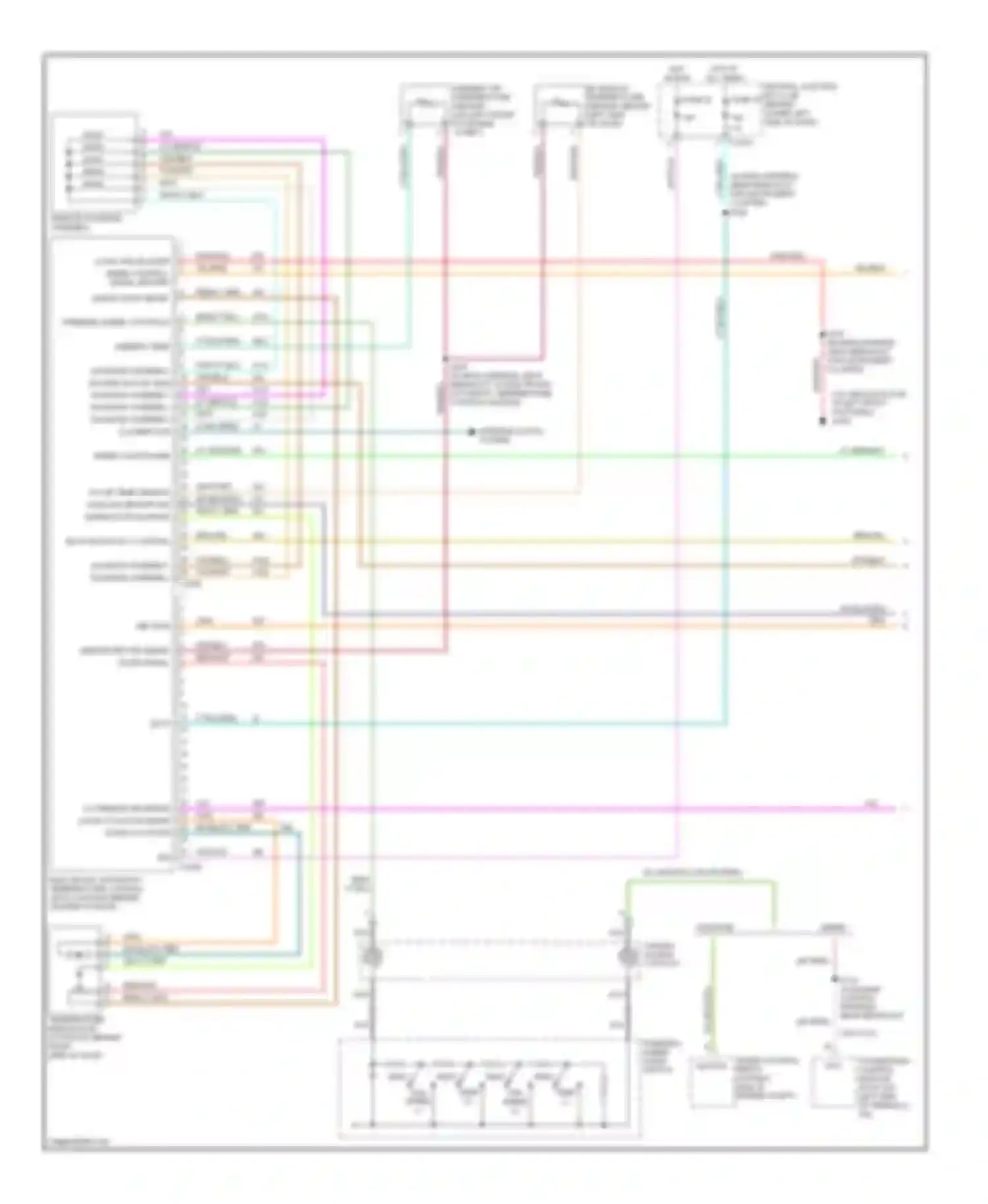 Excursion Ford I (1999-2005): Automatic a/c circuit (1 of 2)