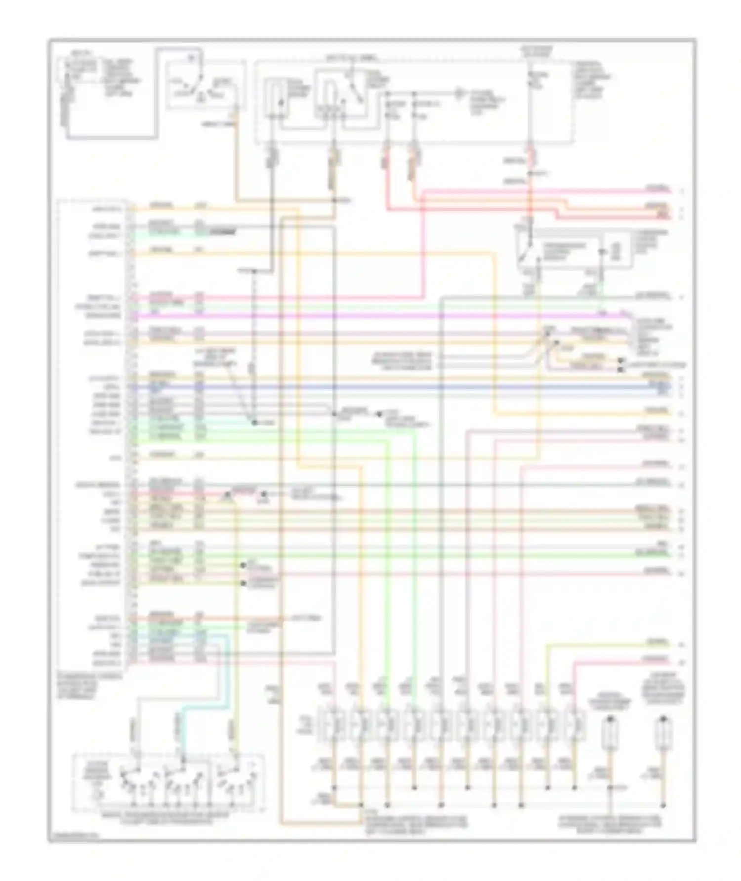 Excursion Ford I (1999-2005): Wiring diagram engine performance 6.8l (1 of 4)