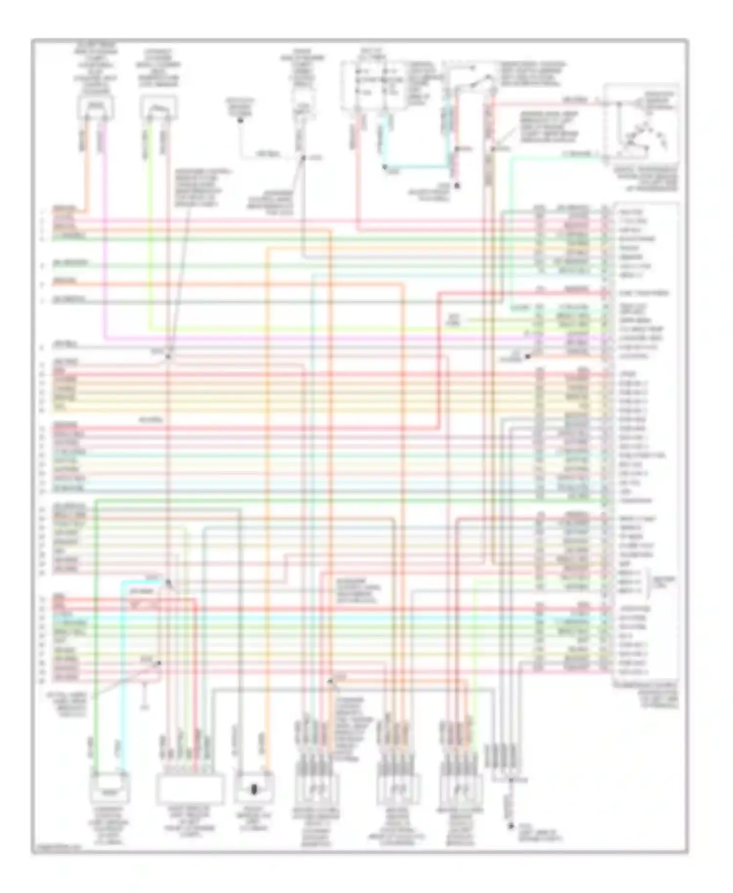 Excursion Ford I (1999-2005): Wiring diagram engine performance 6.8l (4 of 4)