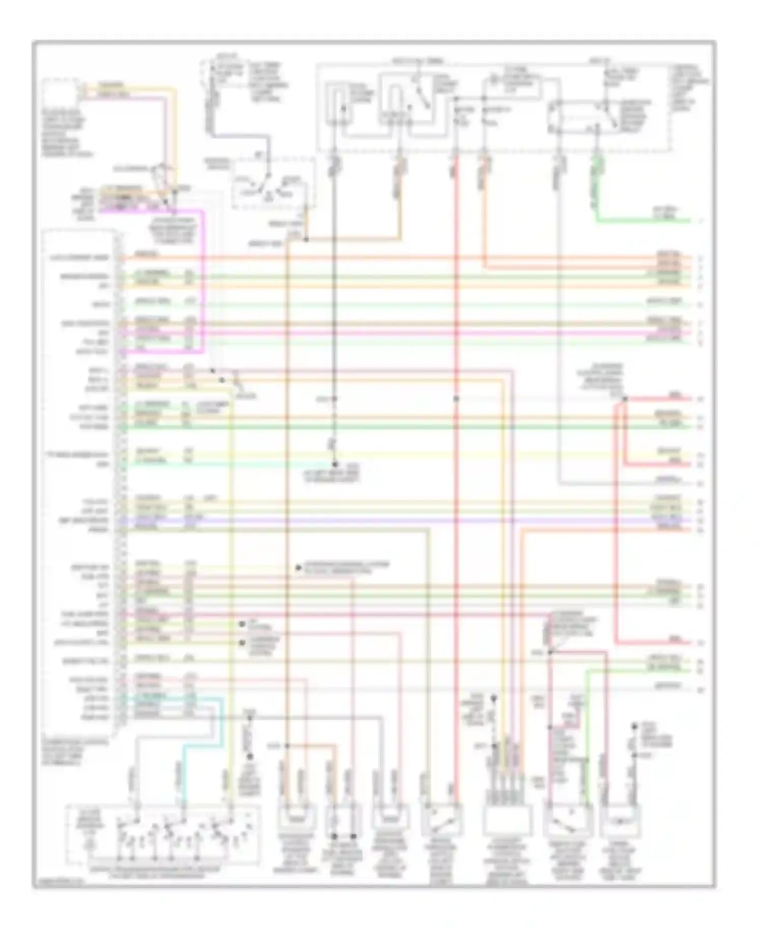 Excursion Ford I (1999-2005): Wiring diagram engine performance 7.3l di turbo diesel, california (1 of 4)