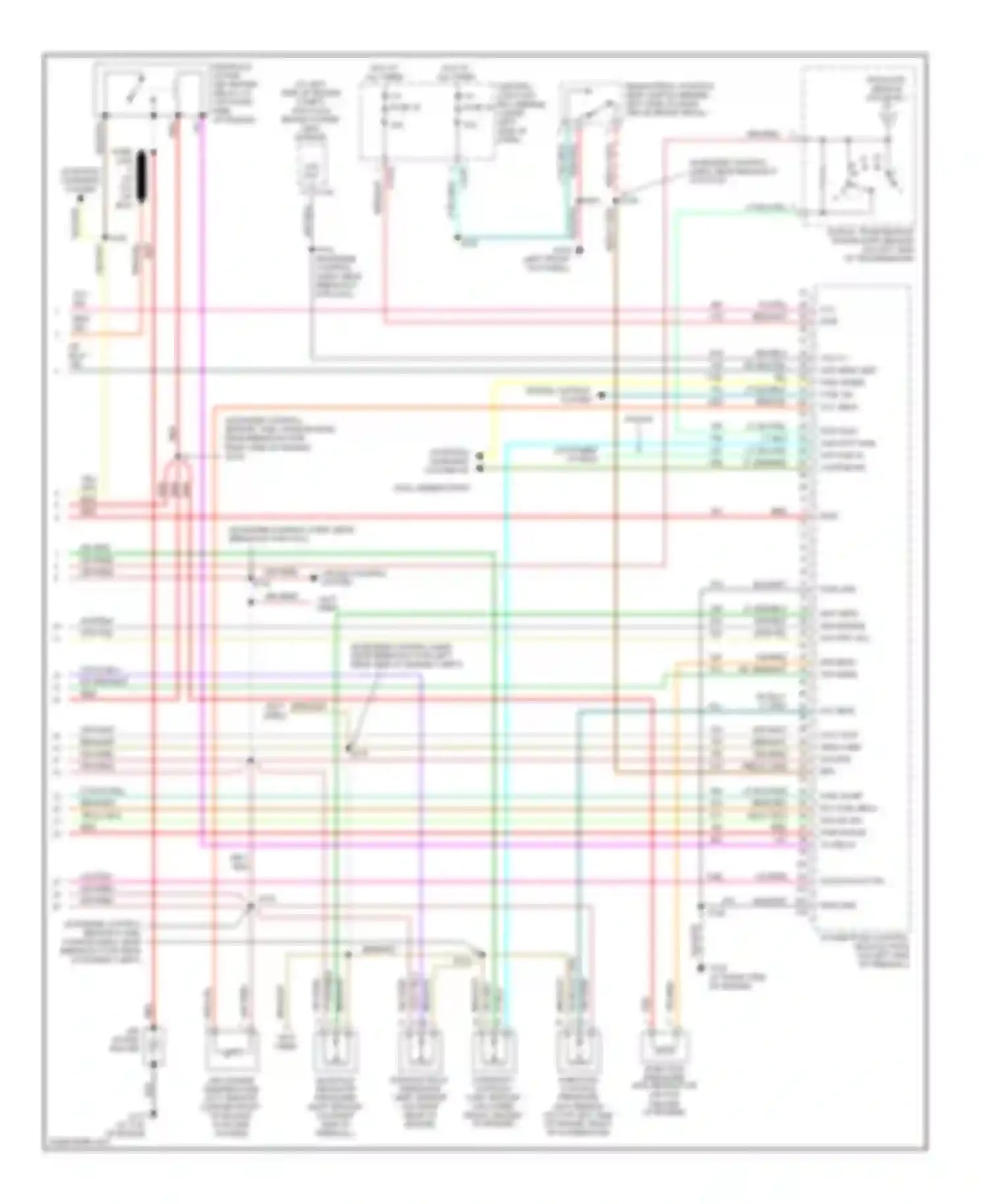 Excursion Ford I (1999-2005): Wiring diagram engine performance 7.3l di turbo diesel, california (4 of 4)