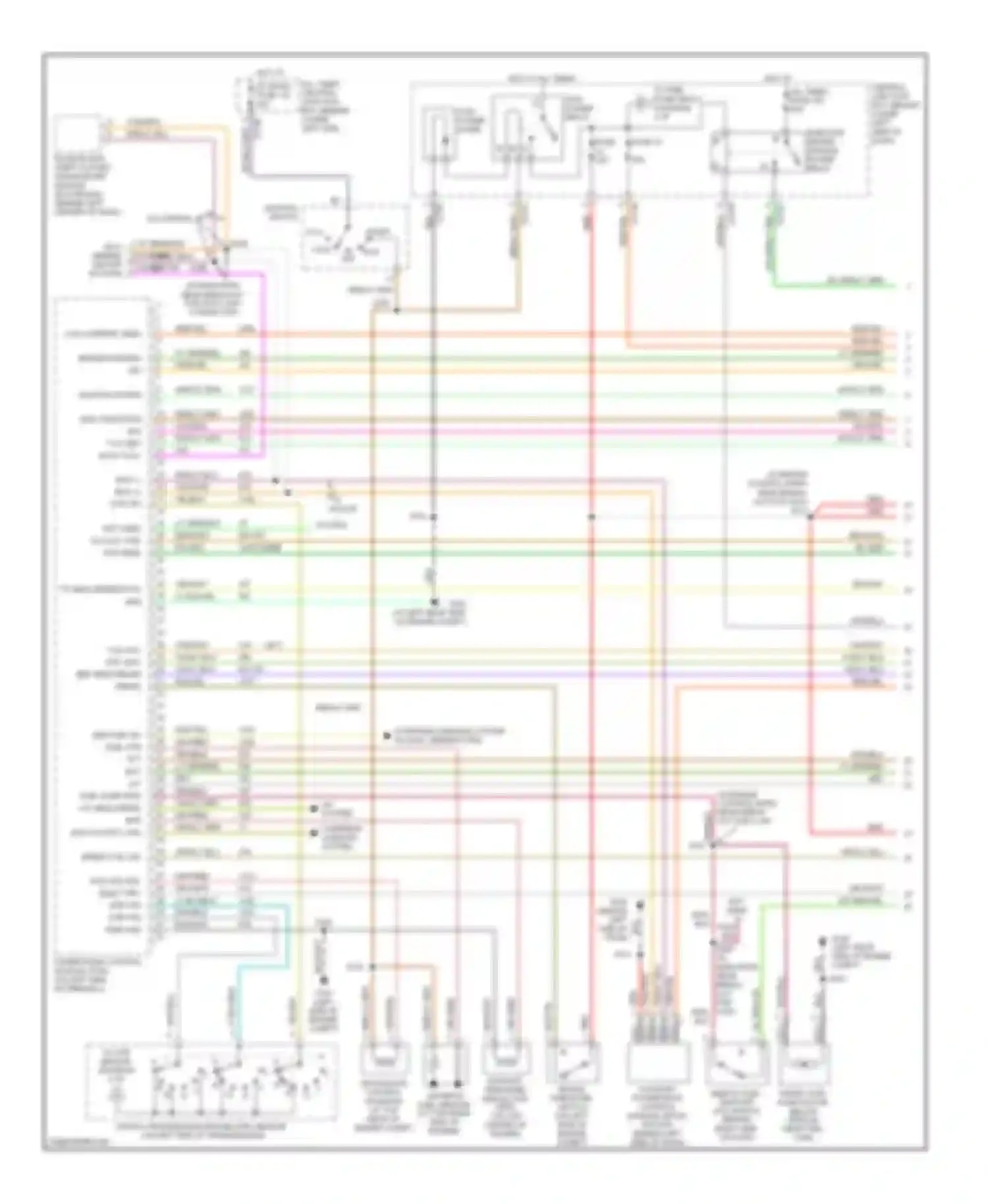 Excursion Ford I (1999-2005): Wiring diagram engine performance 7.3l di turbo diesel, federal (1 of 4)