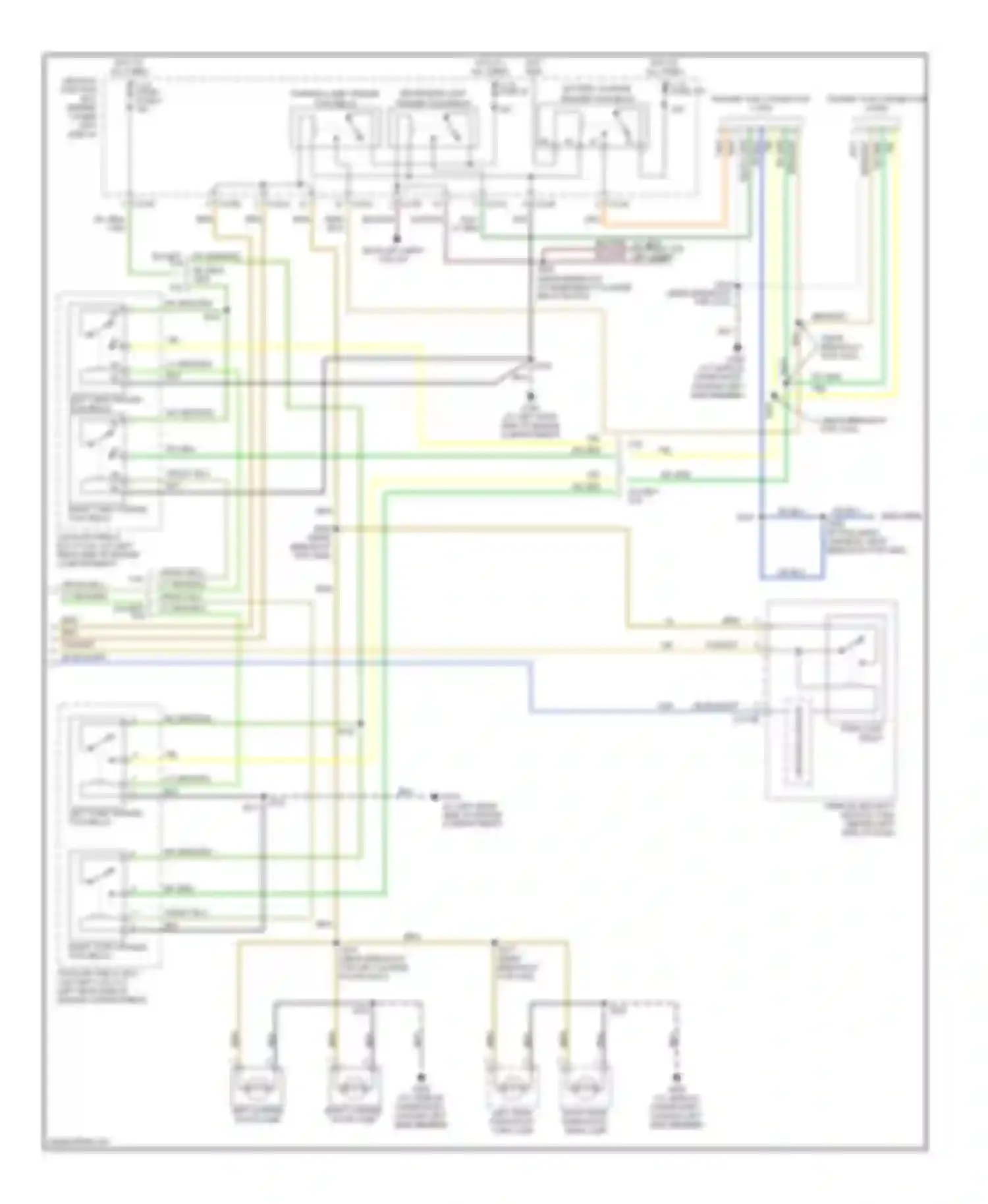 Excursion Ford I (1999-2005): Exterior lamps circuit (2 of 2)