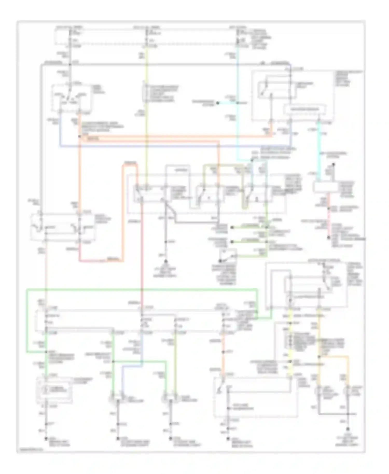Excursion Ford I (1999-2005): Headlights circuit, with drl