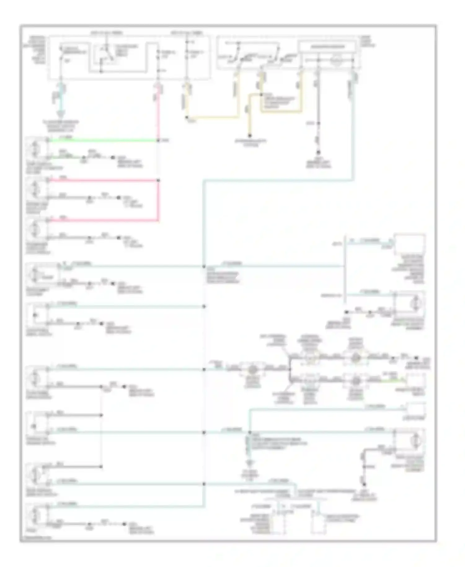 Excursion Ford I (1999-2005): Instrument illumination circuit (1 of 2)