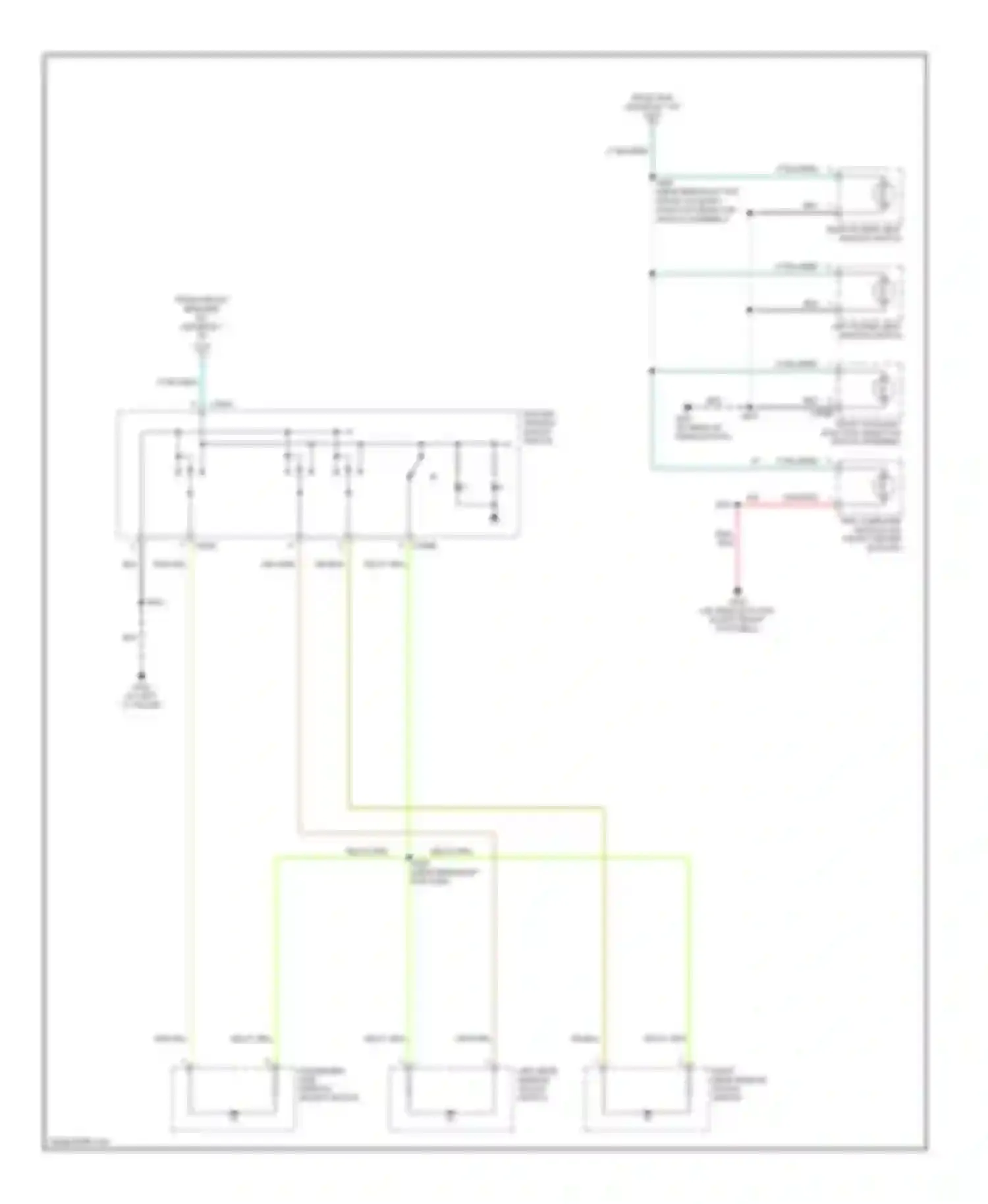 Excursion Ford I (1999-2005): Instrument illumination circuit (2 of 2)