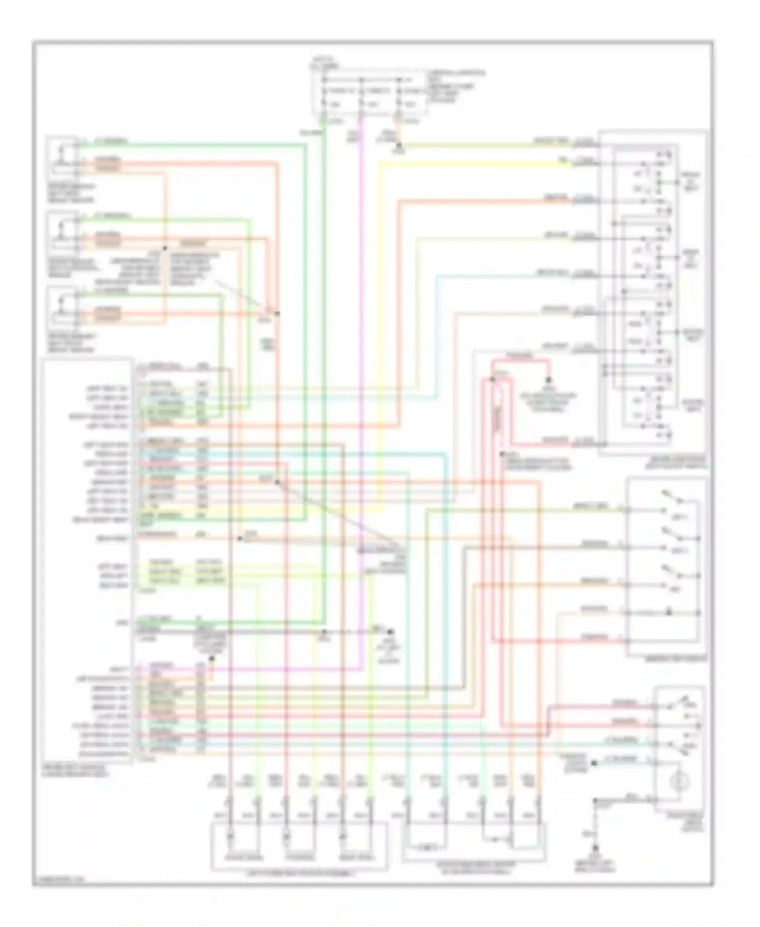 Excursion Ford I (1999-2005): Memory systems circuit