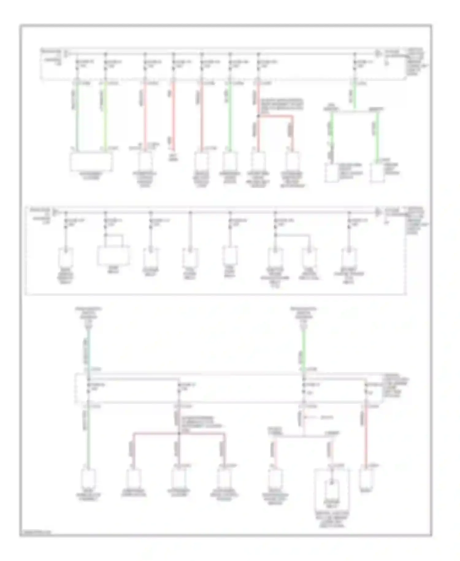 Excursion Ford I (1999-2005): Power distribution circuit (2 of 4)