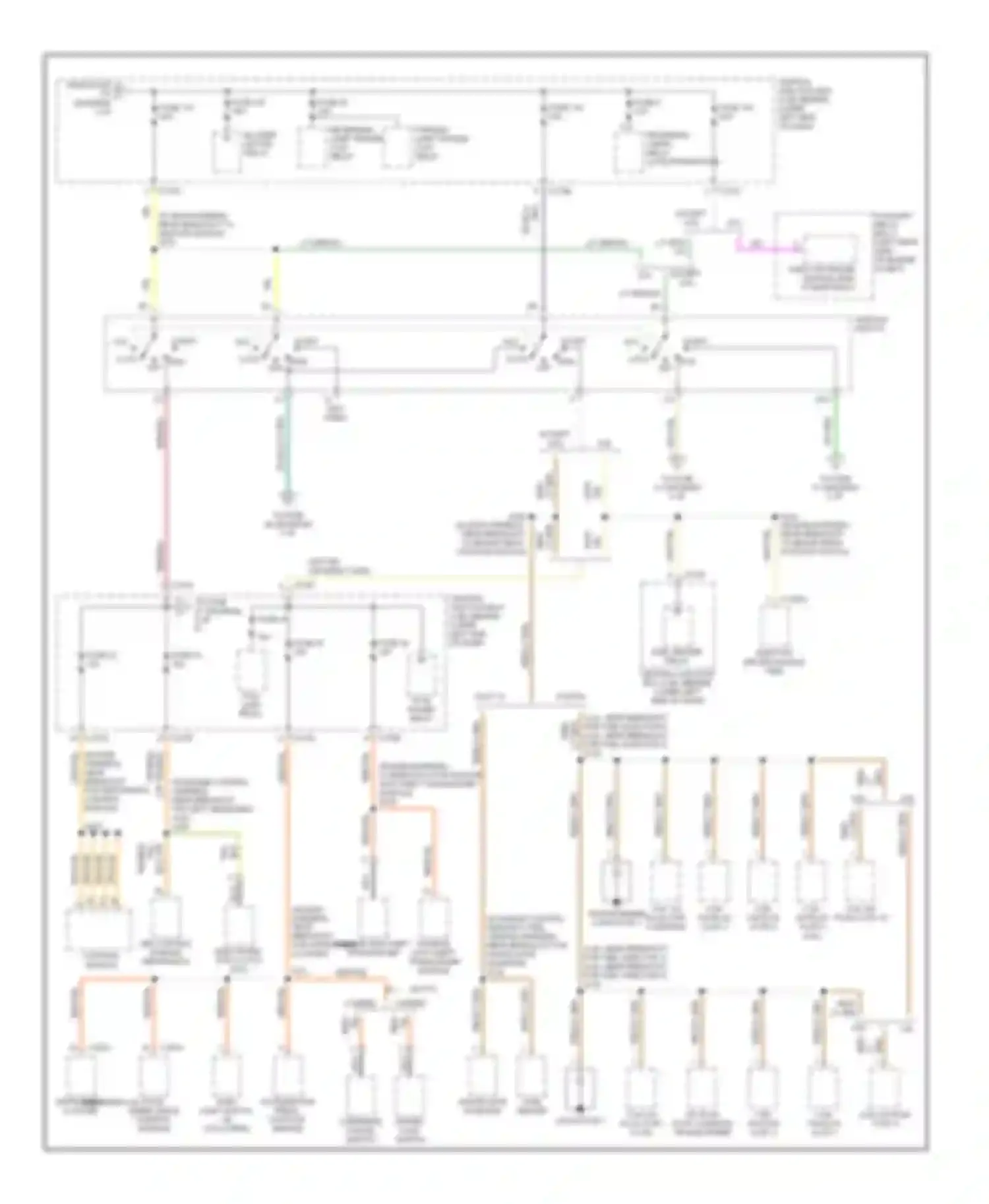 Excursion Ford I (1999-2005): Power distribution circuit (3 of 4)