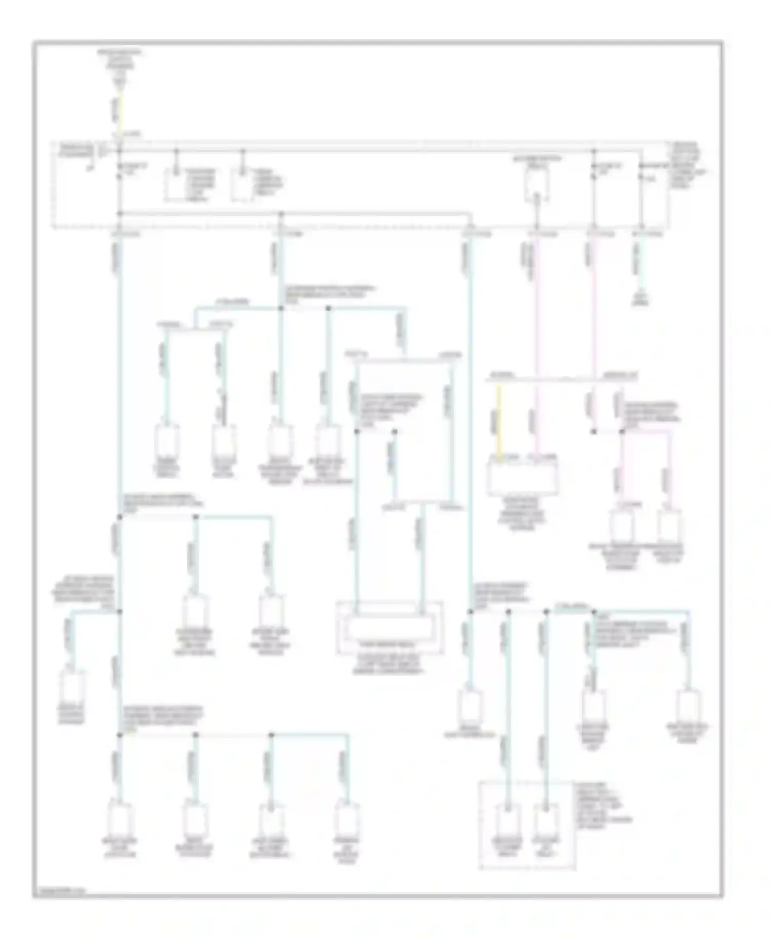 Excursion Ford I (1999-2005): Power distribution circuit (4 of 4)