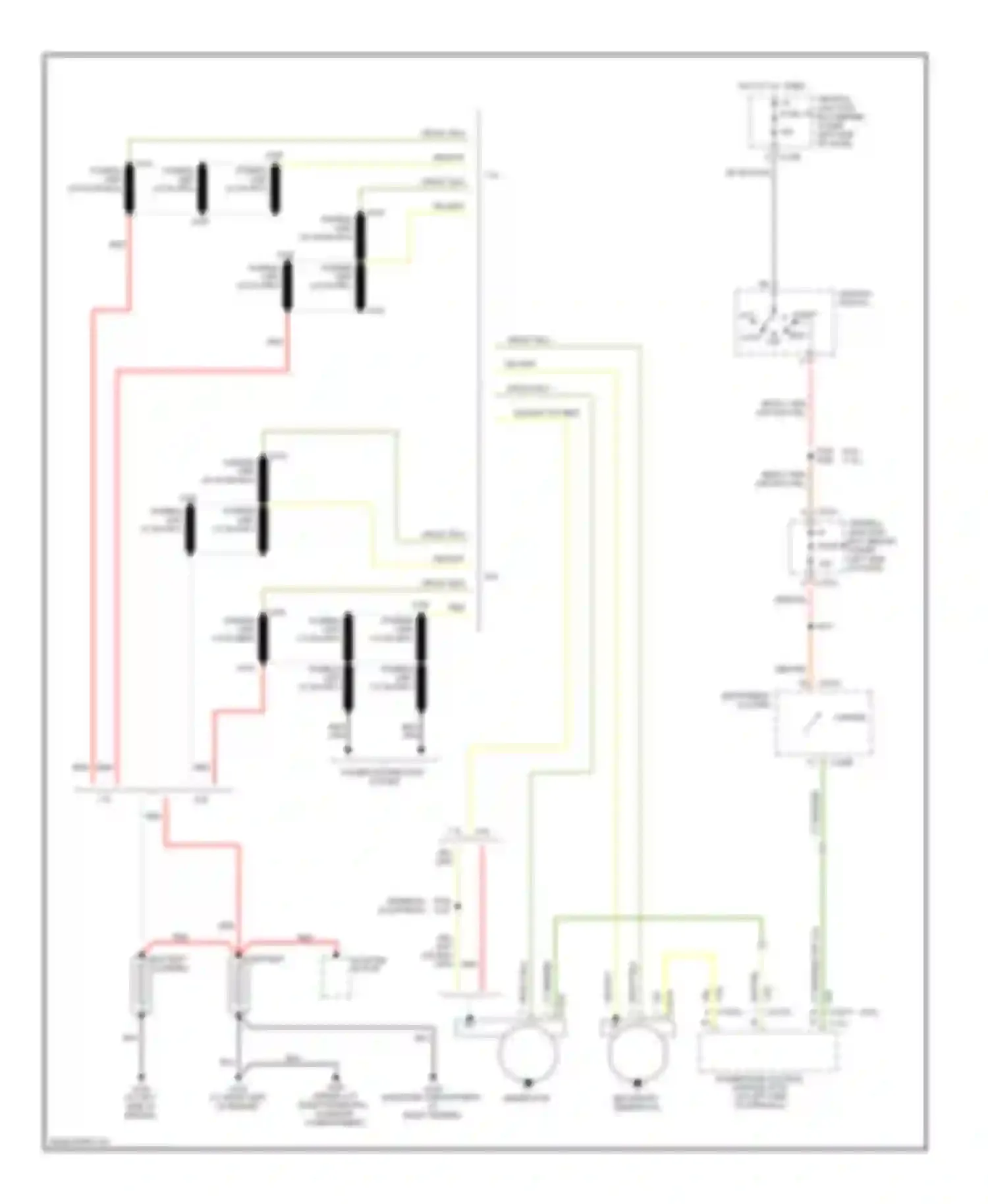 Excursion Ford I (1999-2005): 6.0l diesel, charging circuit, with dual generators