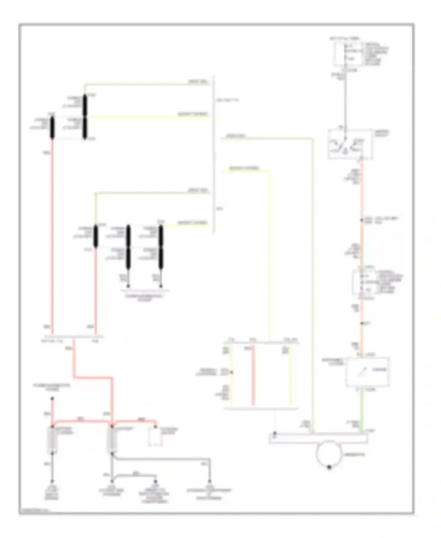 Wiring diagram 5.4l, 6.8l, 7.3l for Ford Excursion I (1999-2005) (1 of 5)