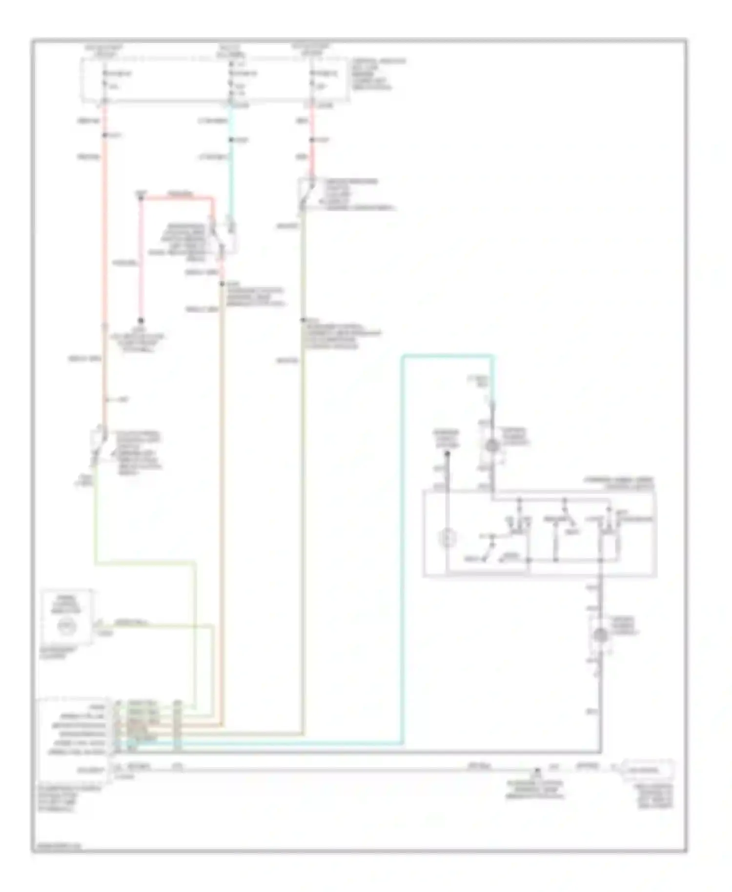 Wiring diagram air bag sliding contact for Ford Excursion I (1999-2005) (2 of 13)