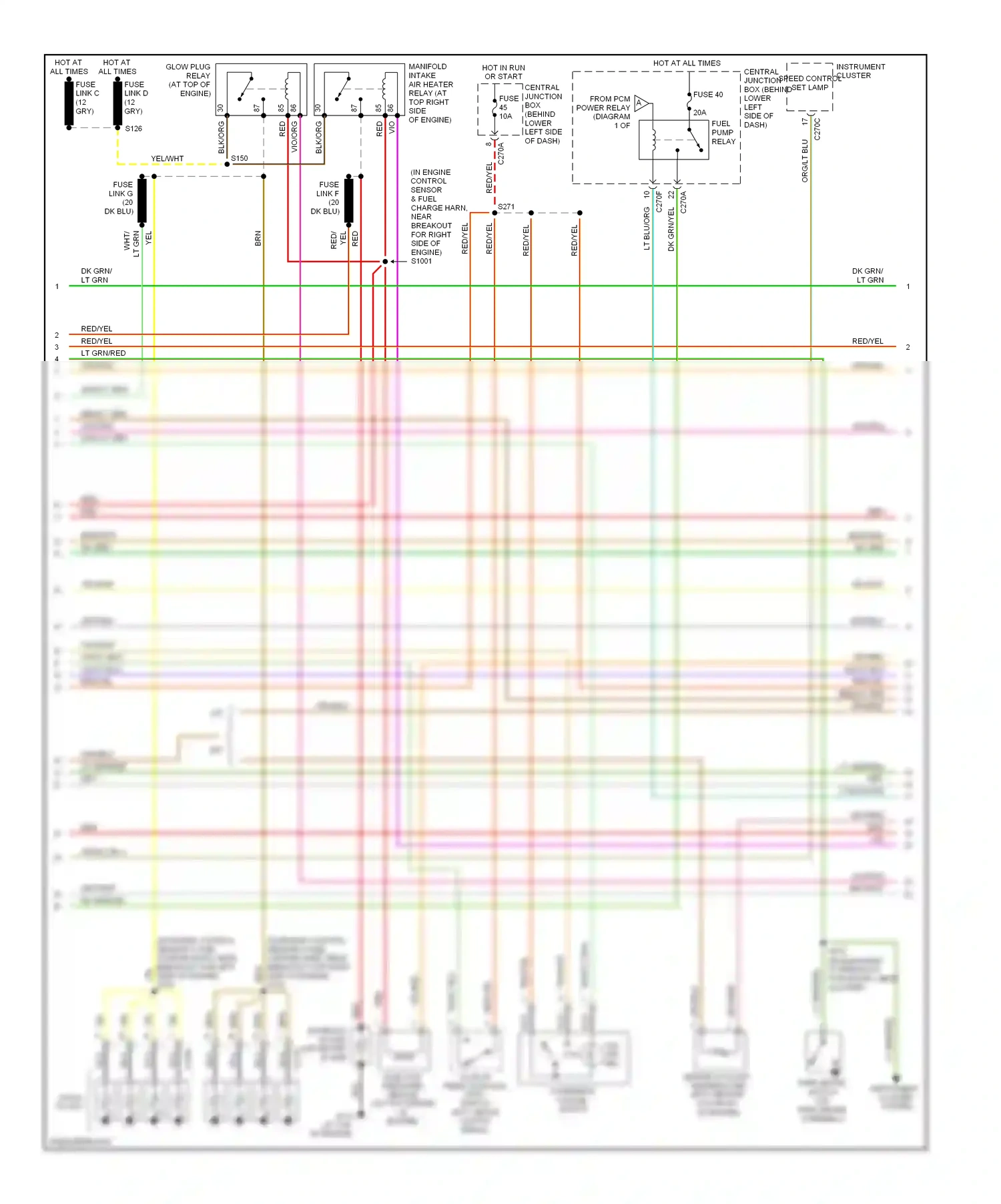 Ford Excursion I (1999-2005) a/t wiring diagram  (10 of 10)