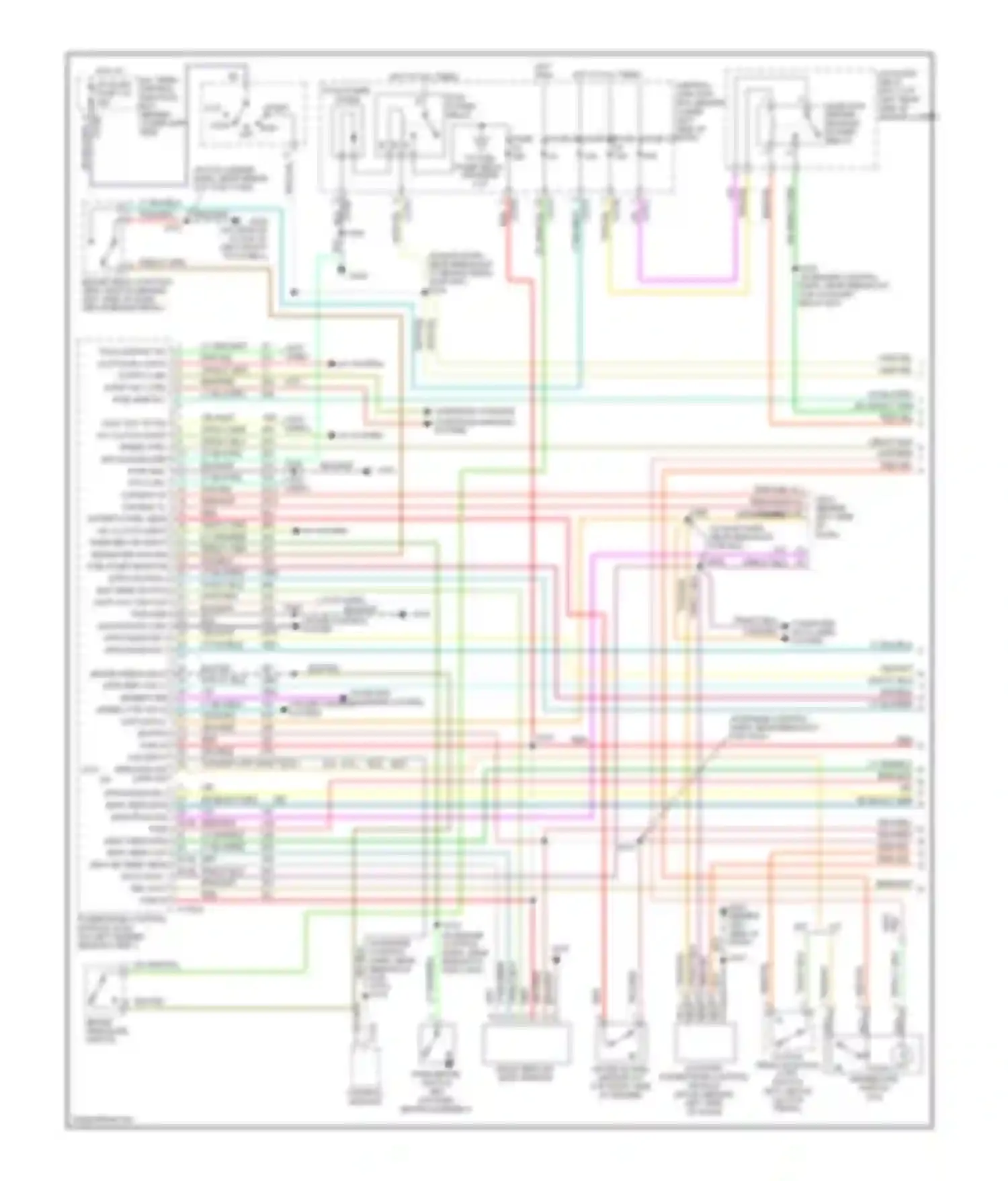 Wiring diagram blk/wht for Ford Excursion I (1999-2005) (7 of 23)