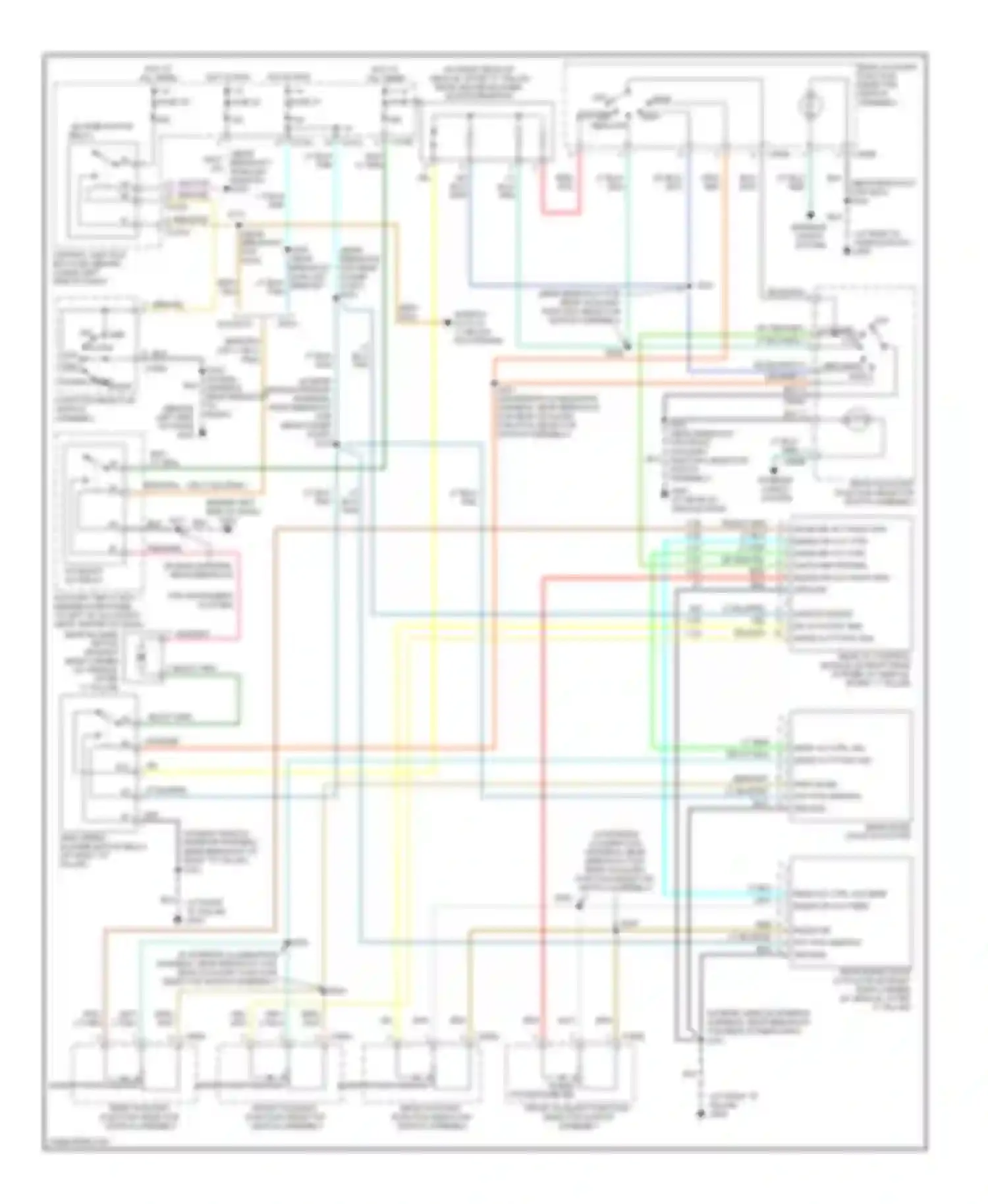 Wiring diagram hot at all times for Ford Excursion I (1999-2005) (10 of 64)