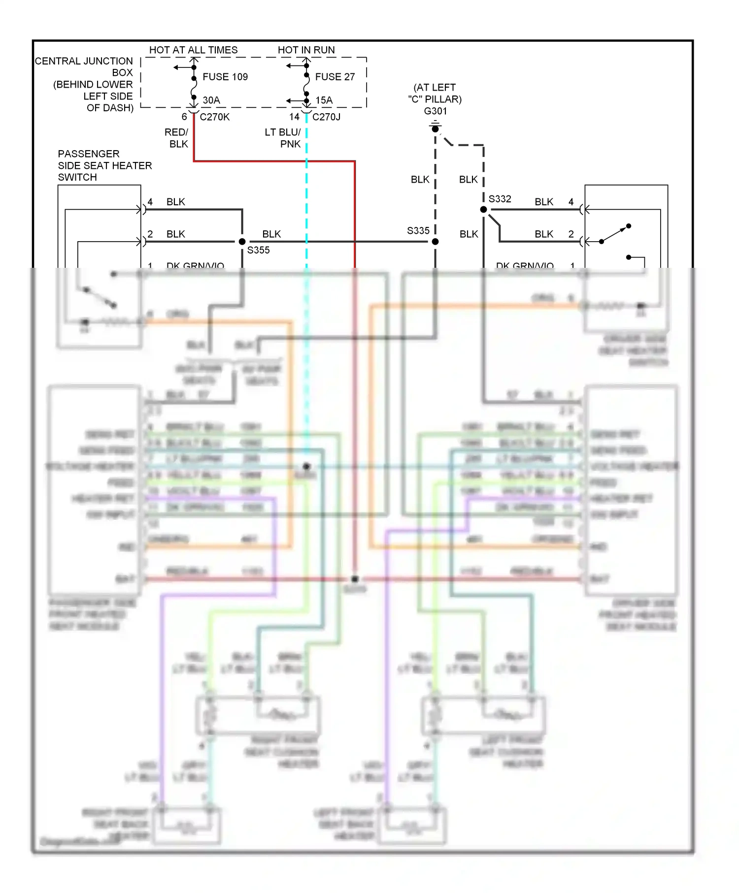 Ford Excursion I (1999-2005) ind wiring diagram  (1 of 1)