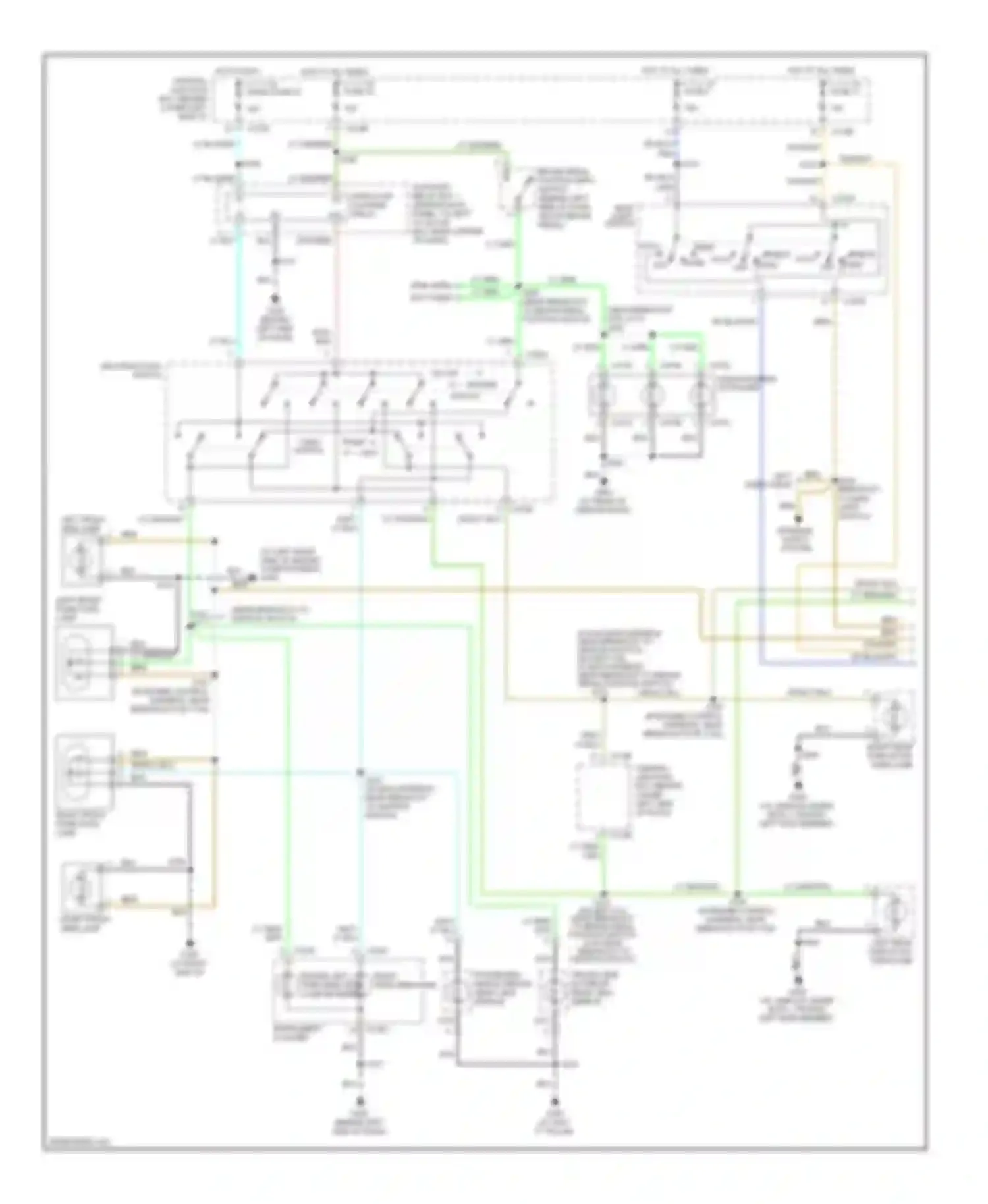 Wiring diagram lt grn/org for Ford Excursion I (1999-2005) (1 of 13)