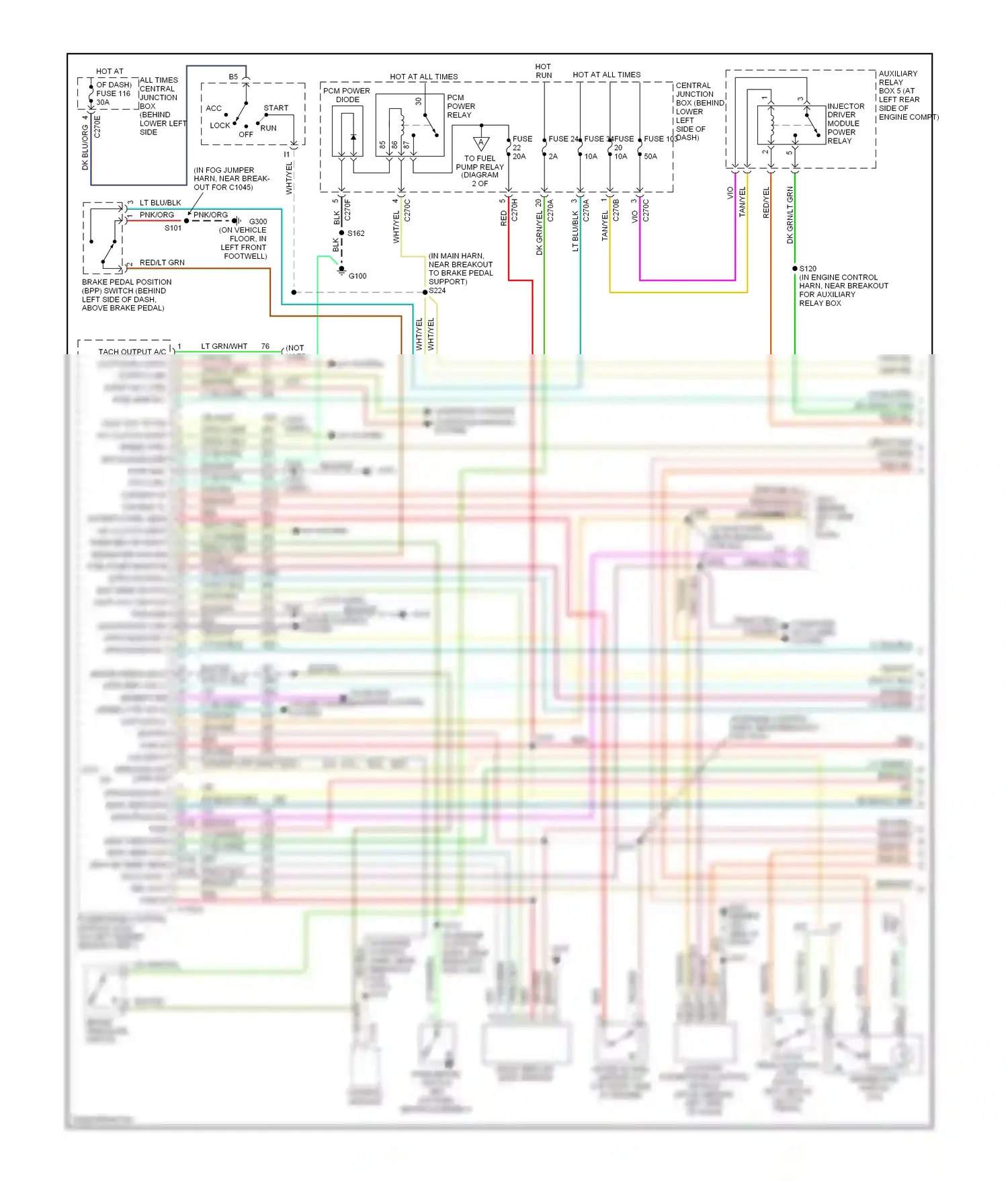 Ford Excursion I (1999-2005) m/t wiring diagram  (6 of 11)