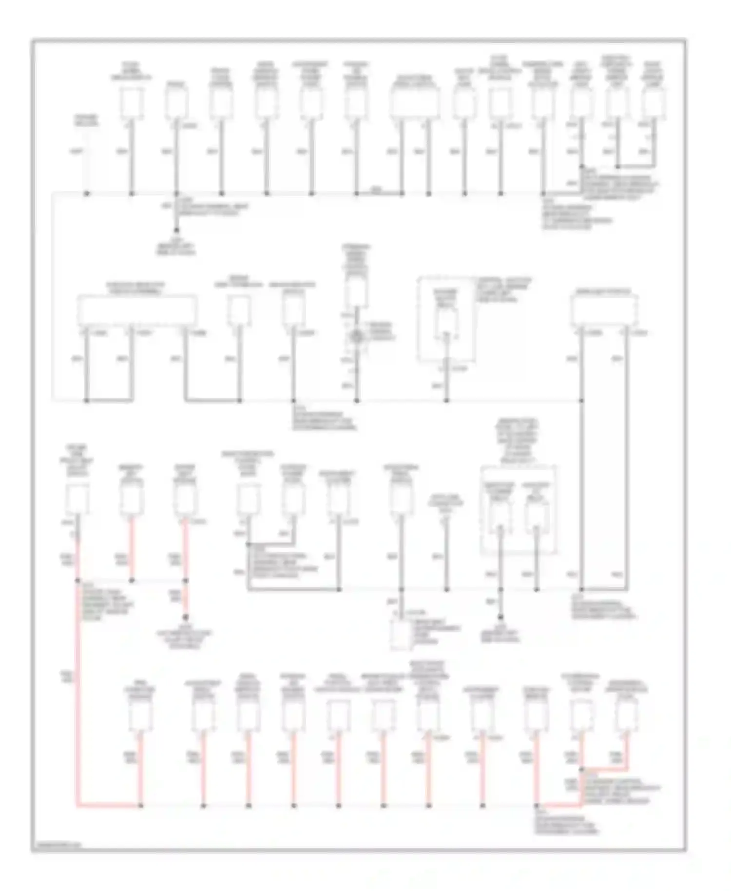 Wiring diagram multi- function switch for Ford Excursion I (1999-2005) (2 of 4)