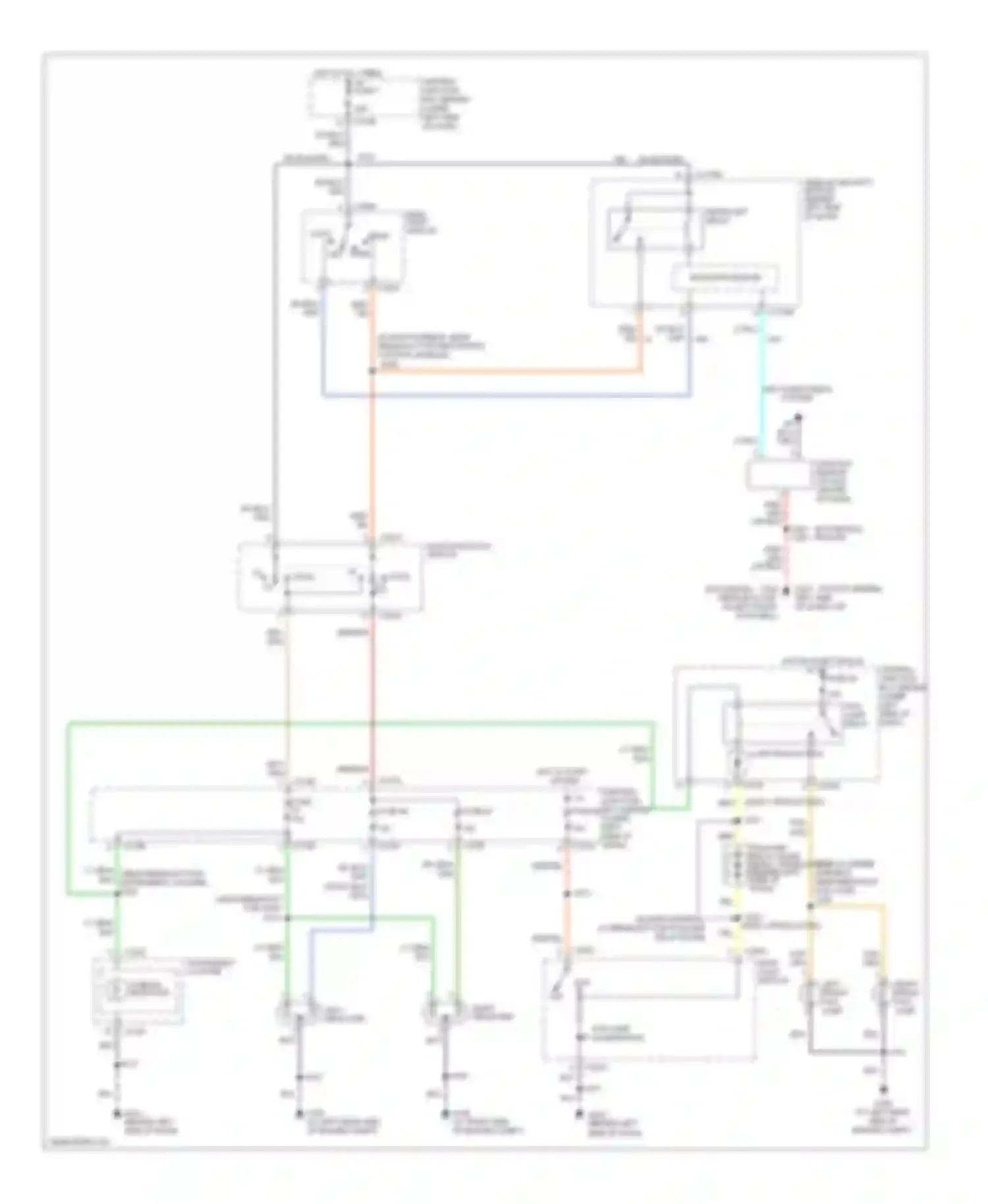 Wiring diagram right front fog lamp for Ford Excursion I (1999-2005) (2 of 2)