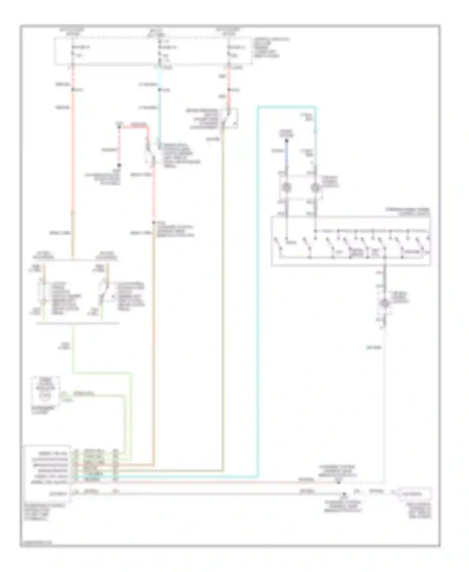 Wiring diagram speed control indicator for Ford Excursion I (1999-2005) (4 of 4)