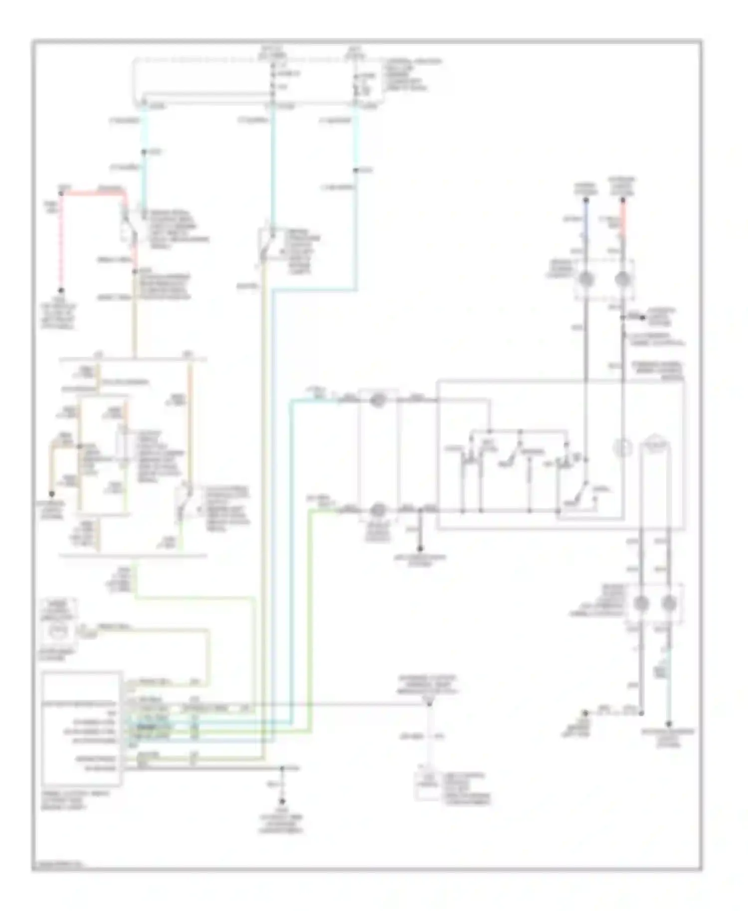 Wiring diagram w/ steering wheel controls for Ford Excursion I (1999-2005) (1 of 3)