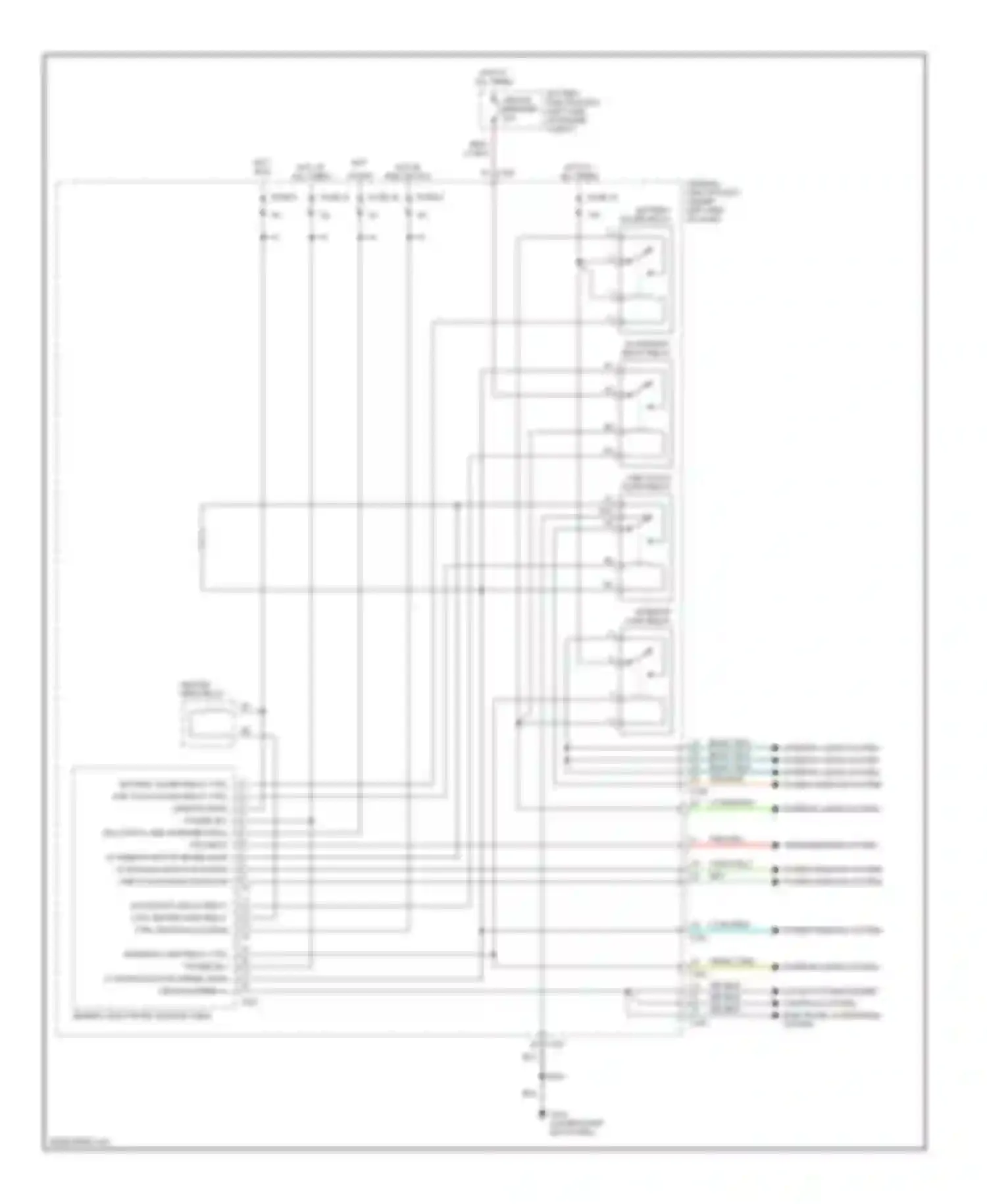 Expedition Ford I (1996-2002): Body computer circuits (1 of 2)