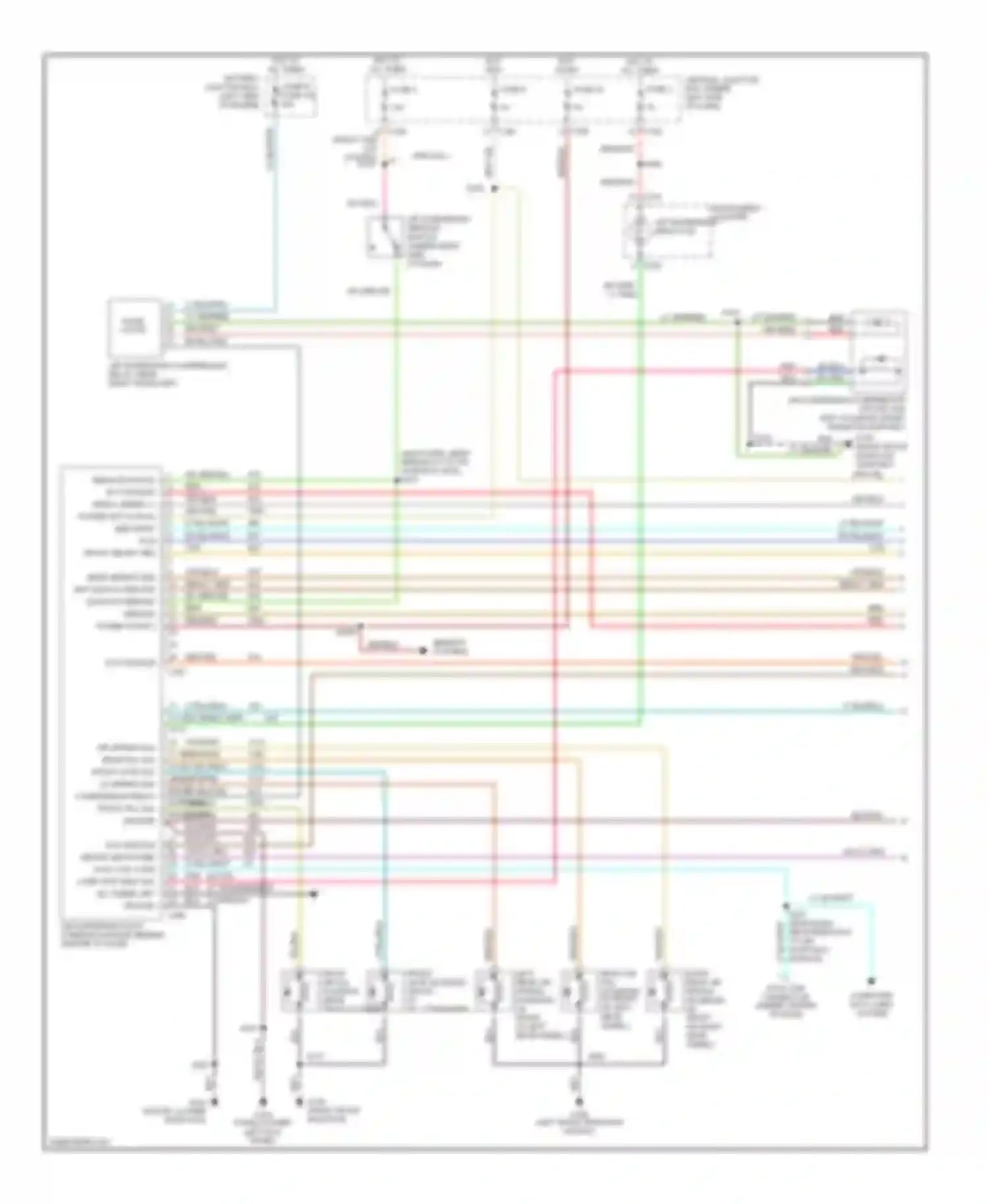 Expedition Ford I (1996-2002): Electronic suspension circuit (1 of 2)